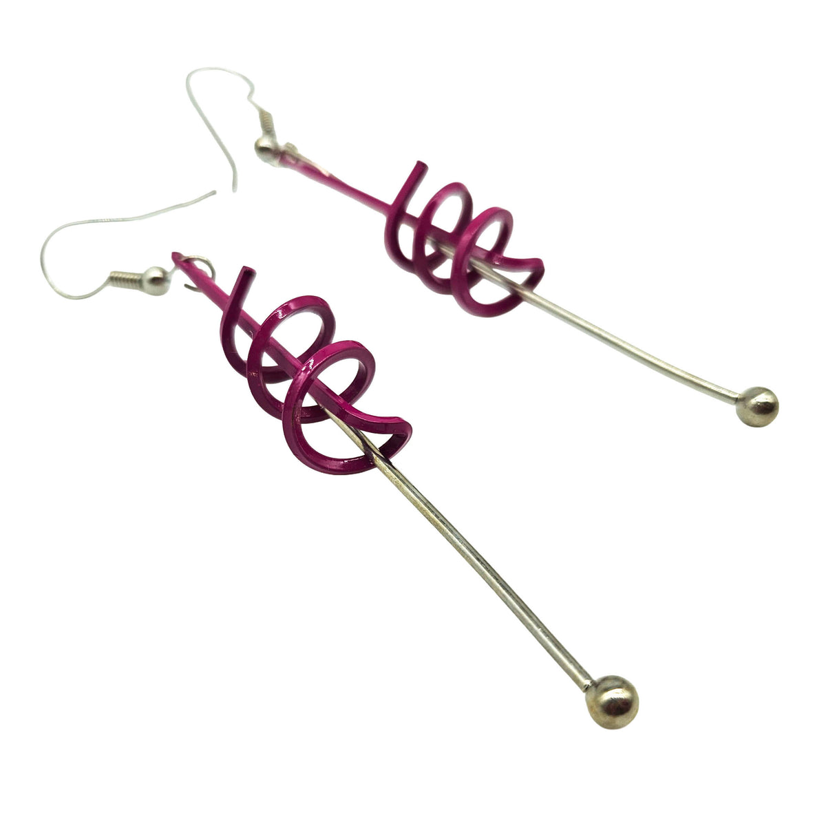 Vintage Archives: Scribble Line Drop Earrings
