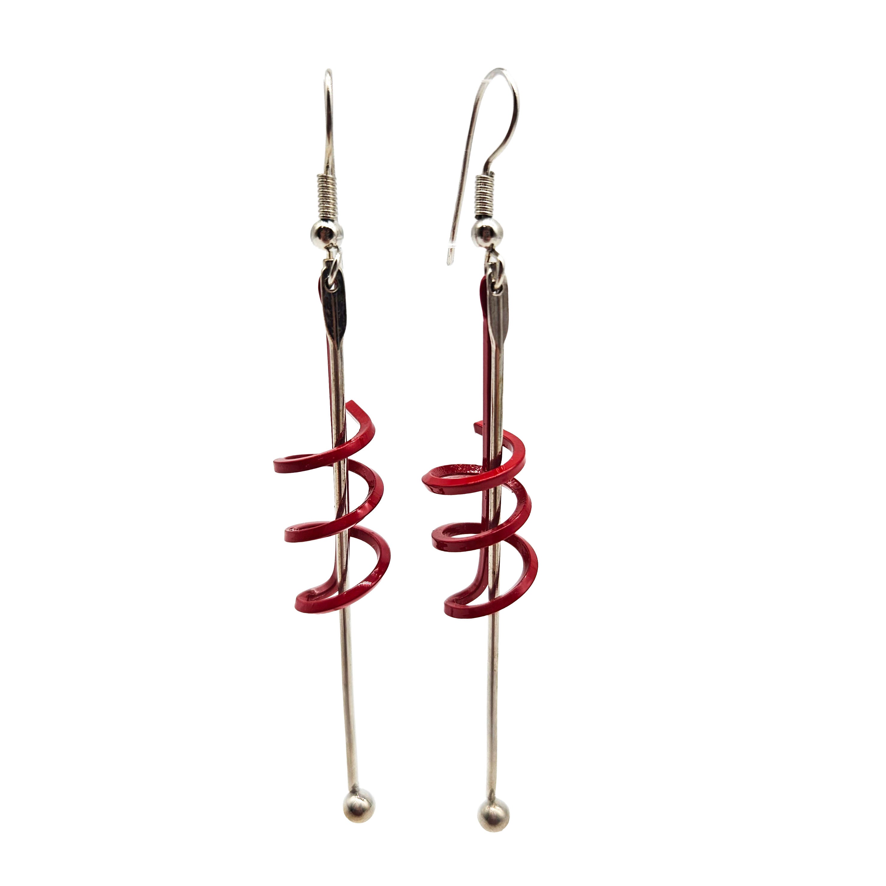 Vintage Archives: Scribble Line Drop Earrings