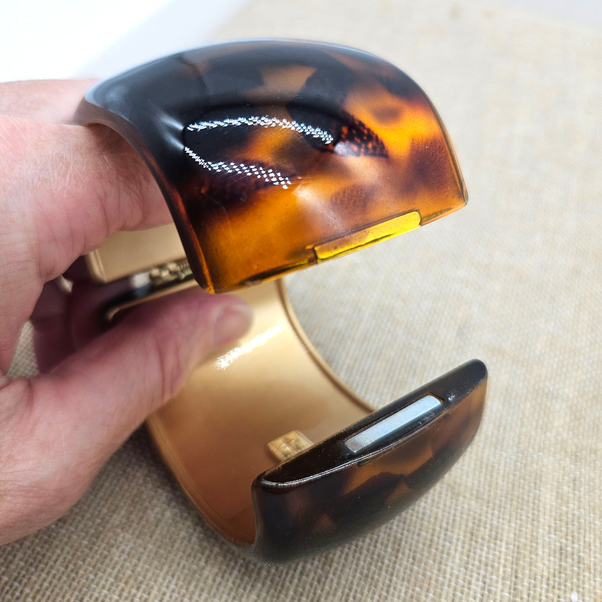 Squared Tortoise Clamper Bracelet