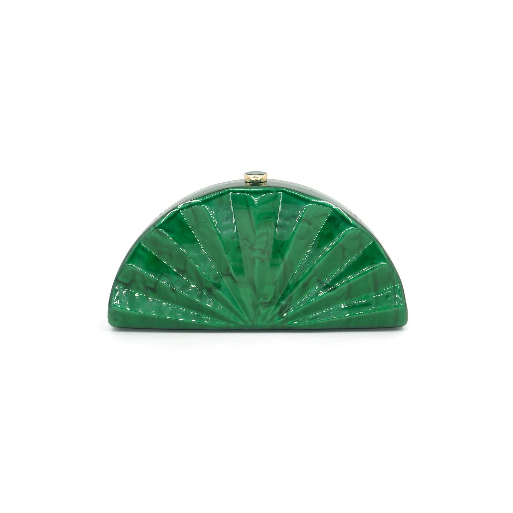 Solara Acrylic Clutch w/Chain Purse