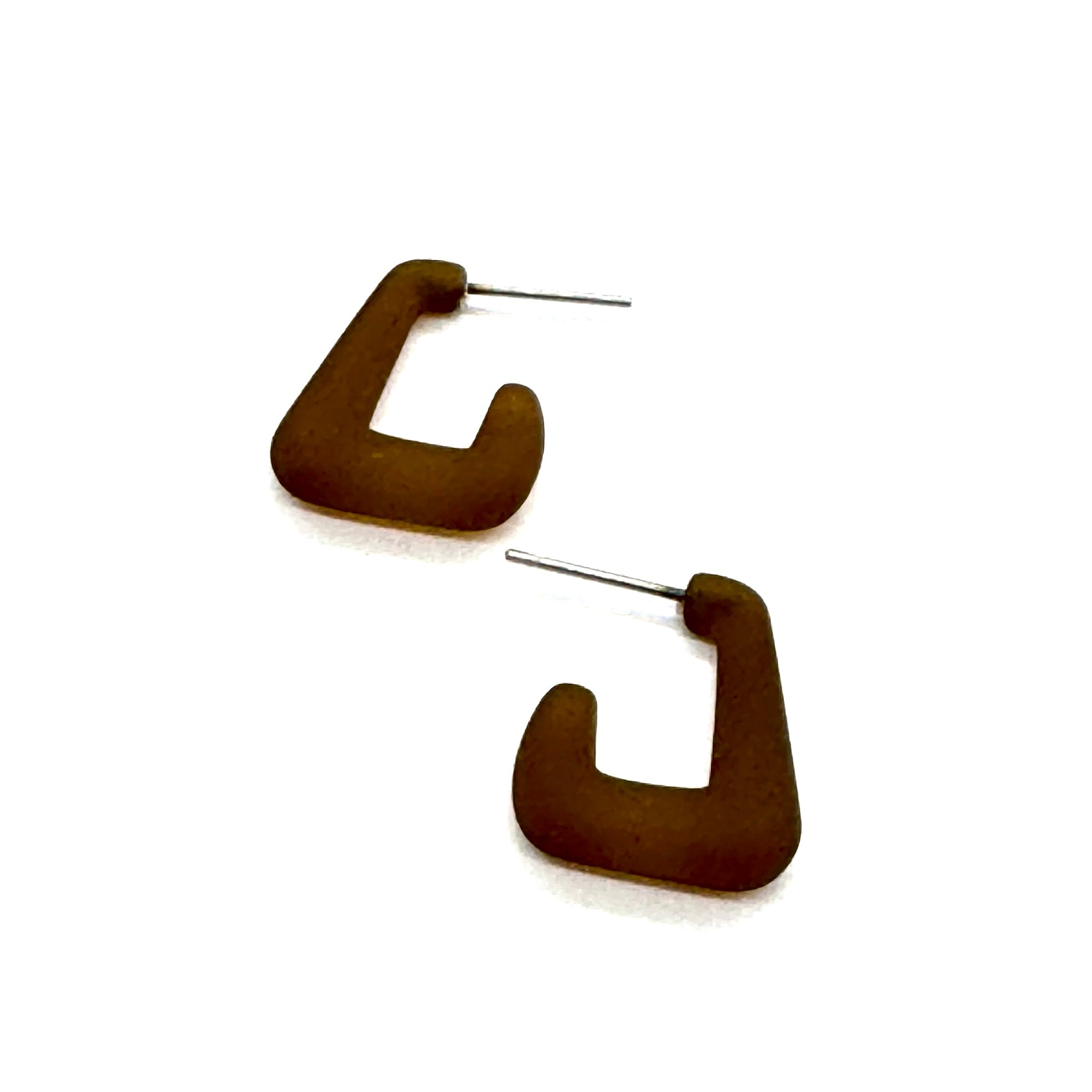 Elle Frosted Hoop Earrings