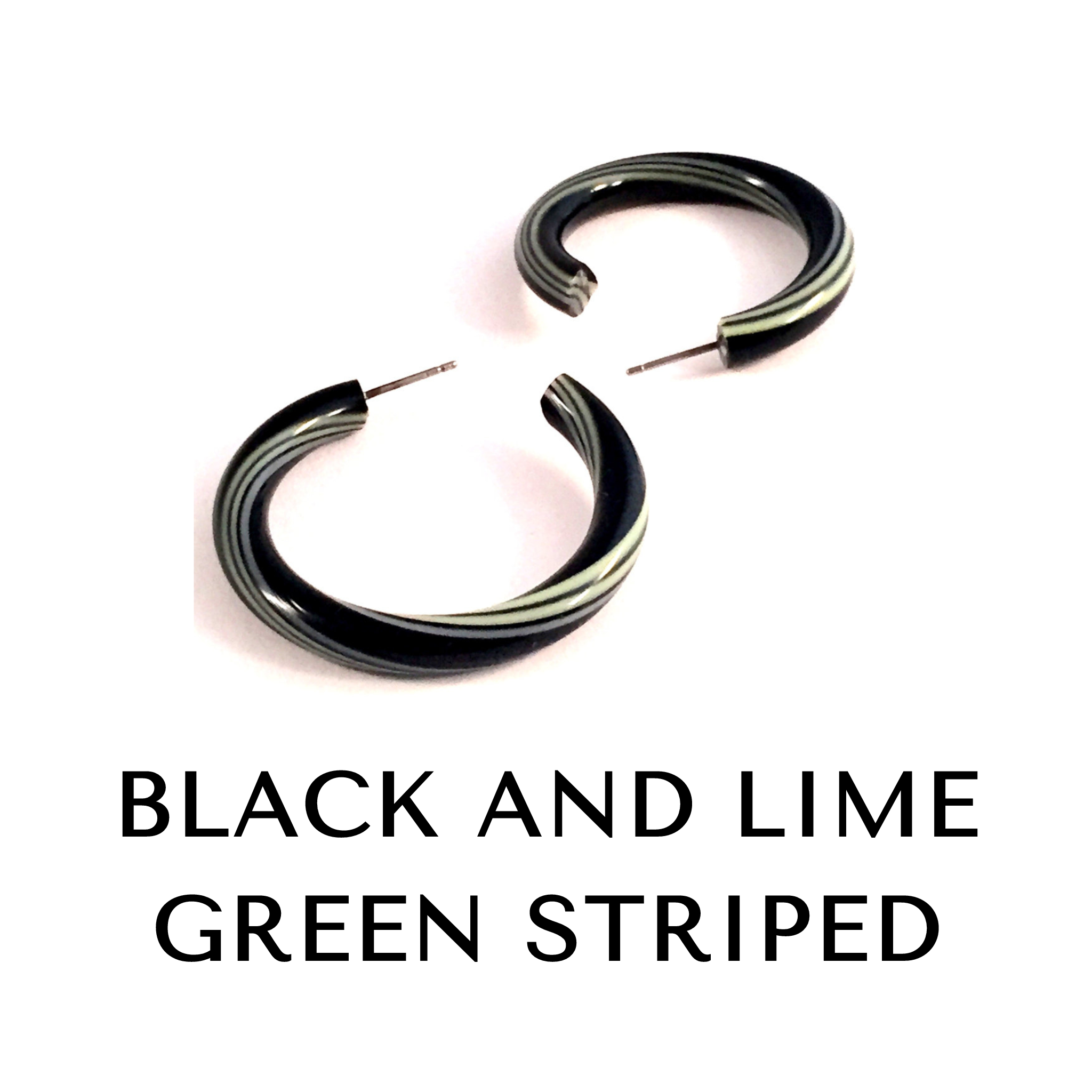 Large Tube Hoop Earrings