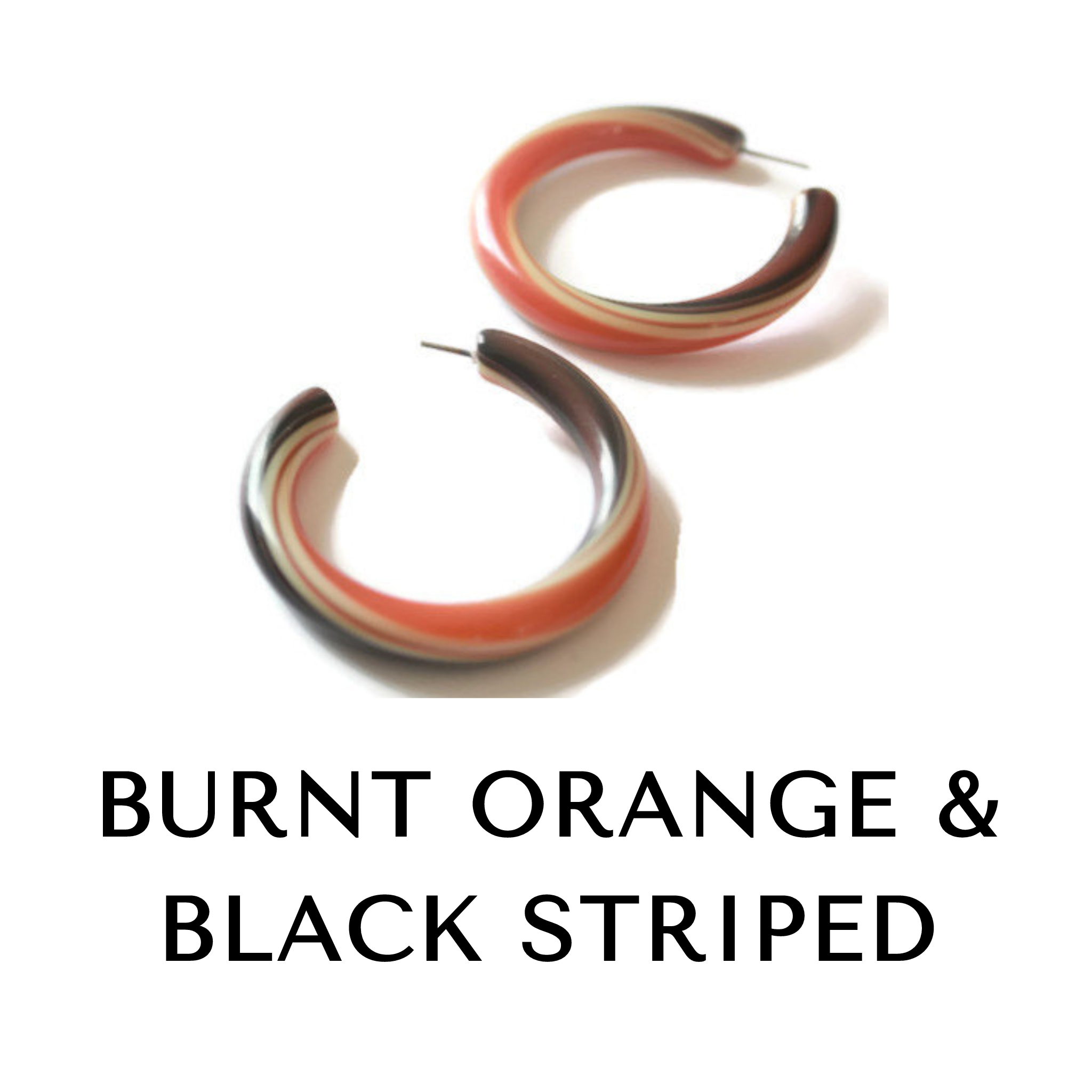 Large Tube Hoop Earrings