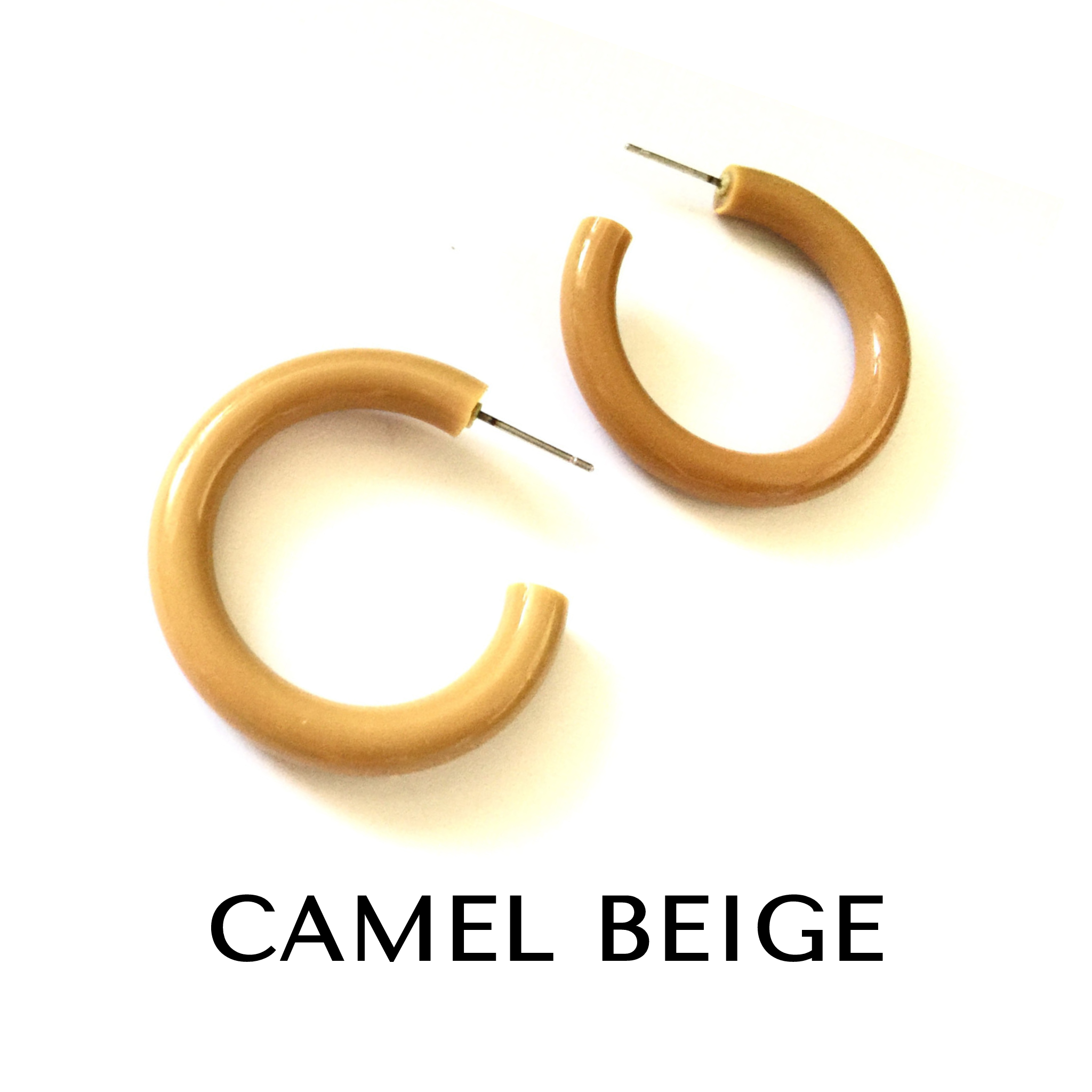 Large Tube Hoop Earrings