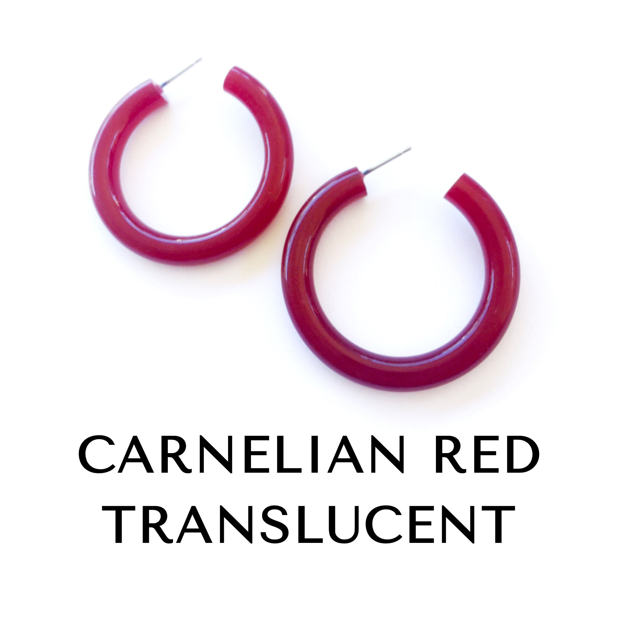 Large Tube Hoop Earrings