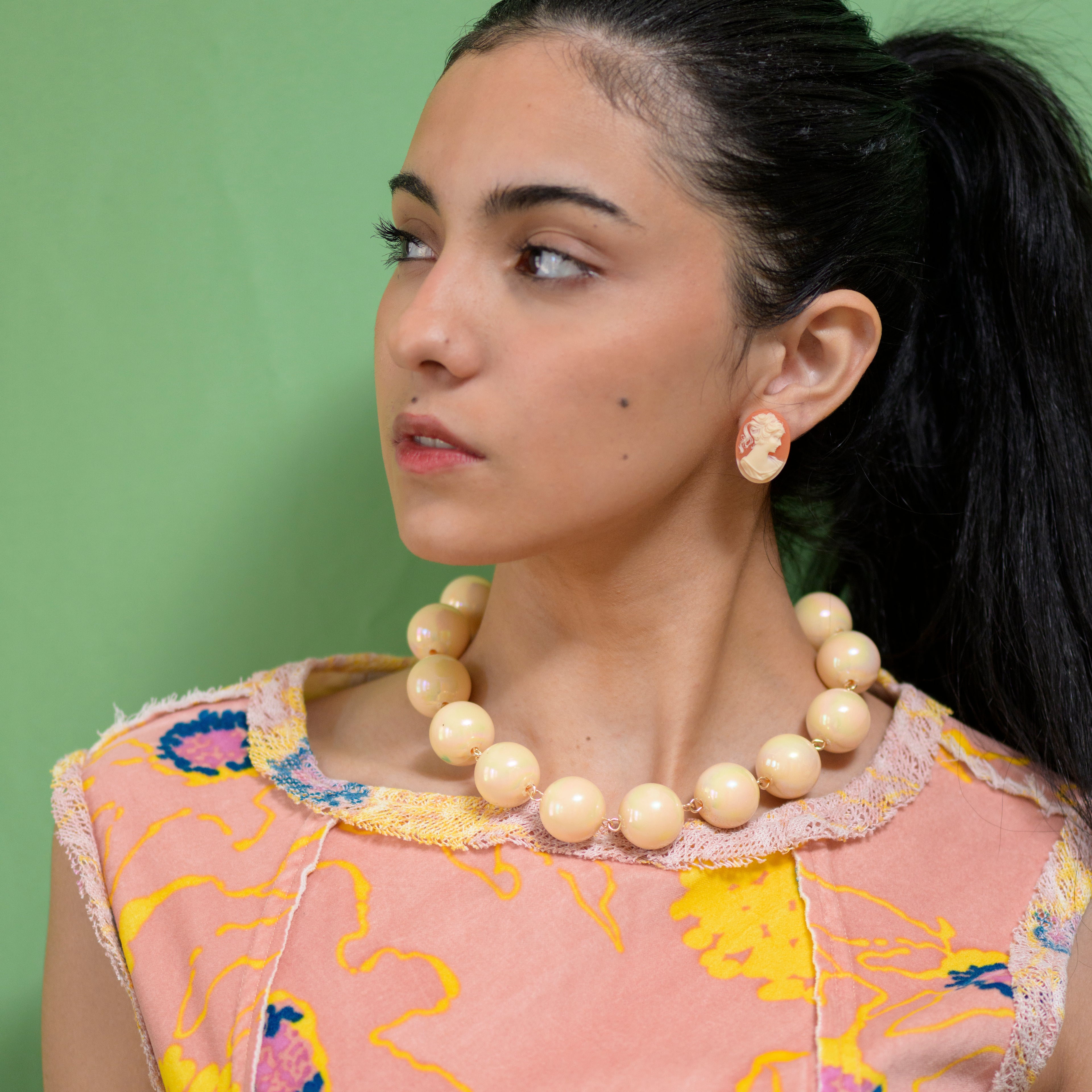 Cream Aurora Amelia Necklace