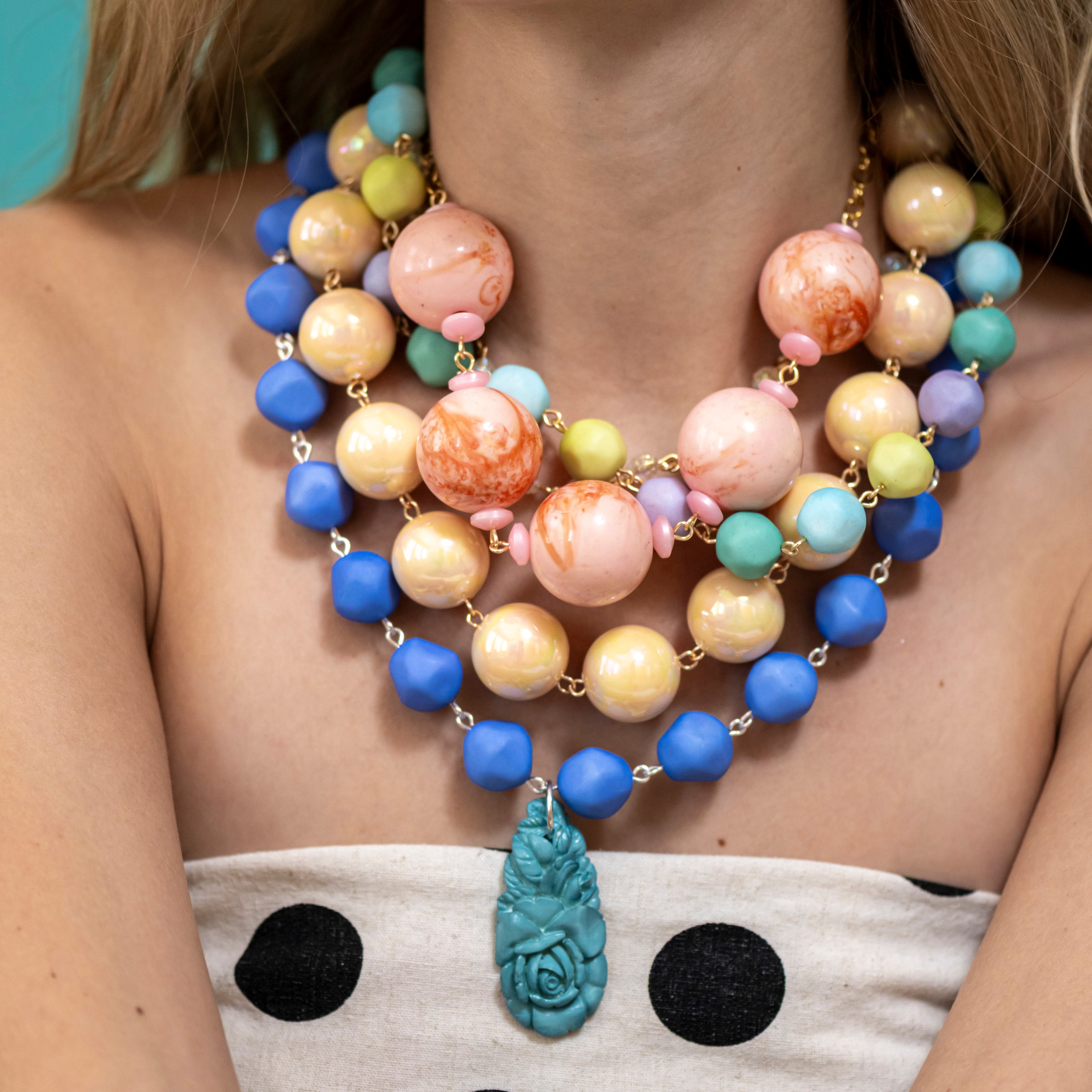 Cream Aurora Amelia Necklace