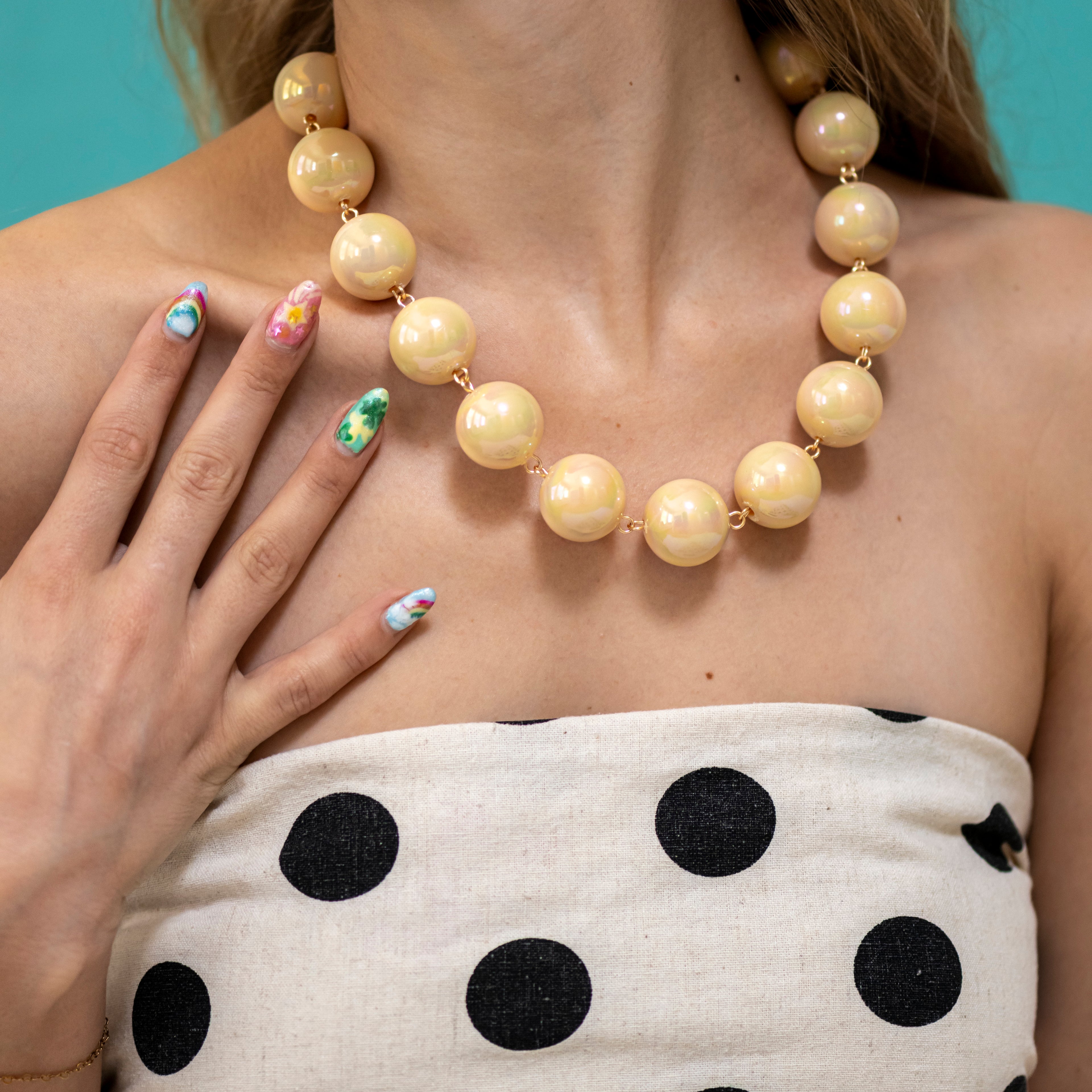 Cream Aurora Amelia Necklace