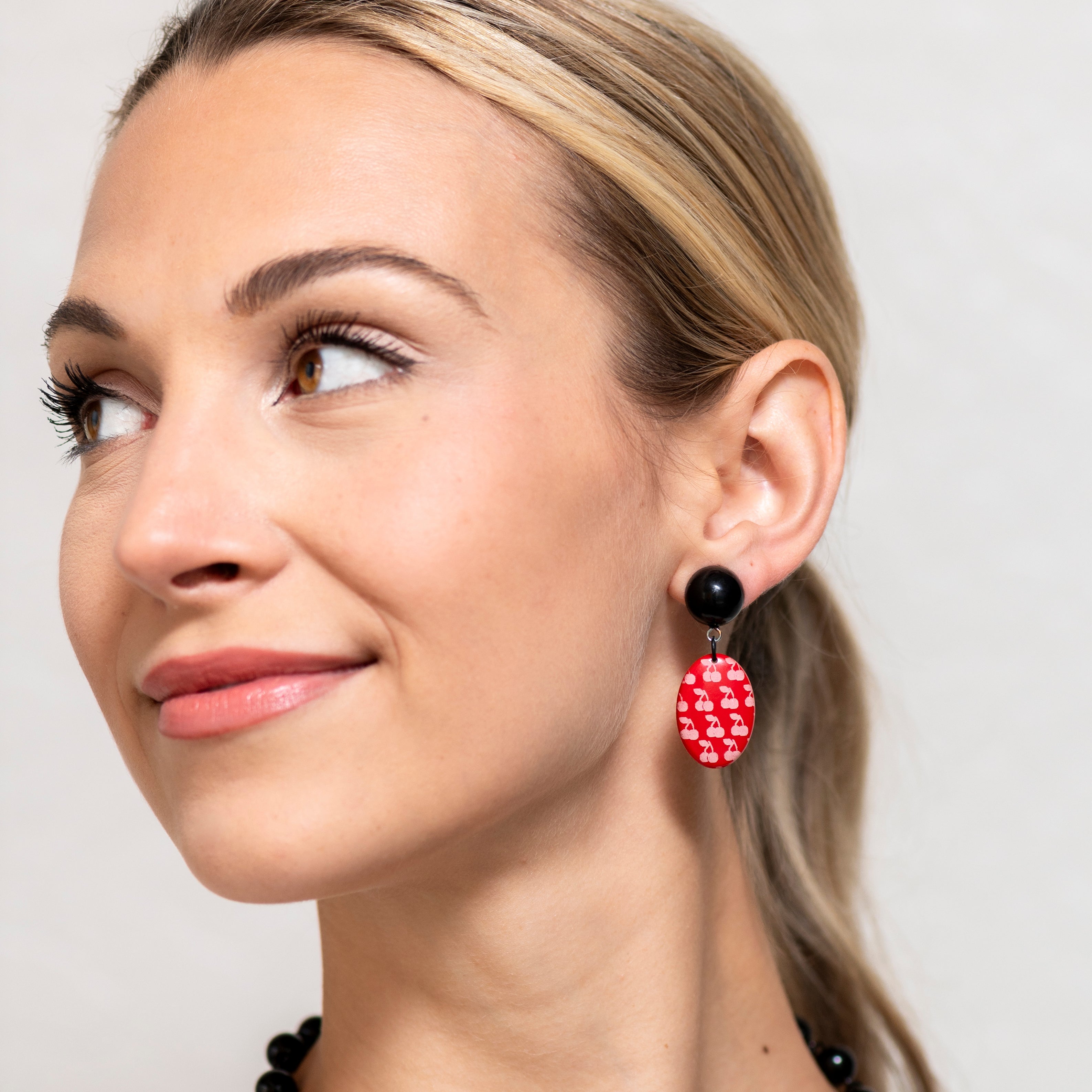 Lucky Cherries Retro Drop Earrings