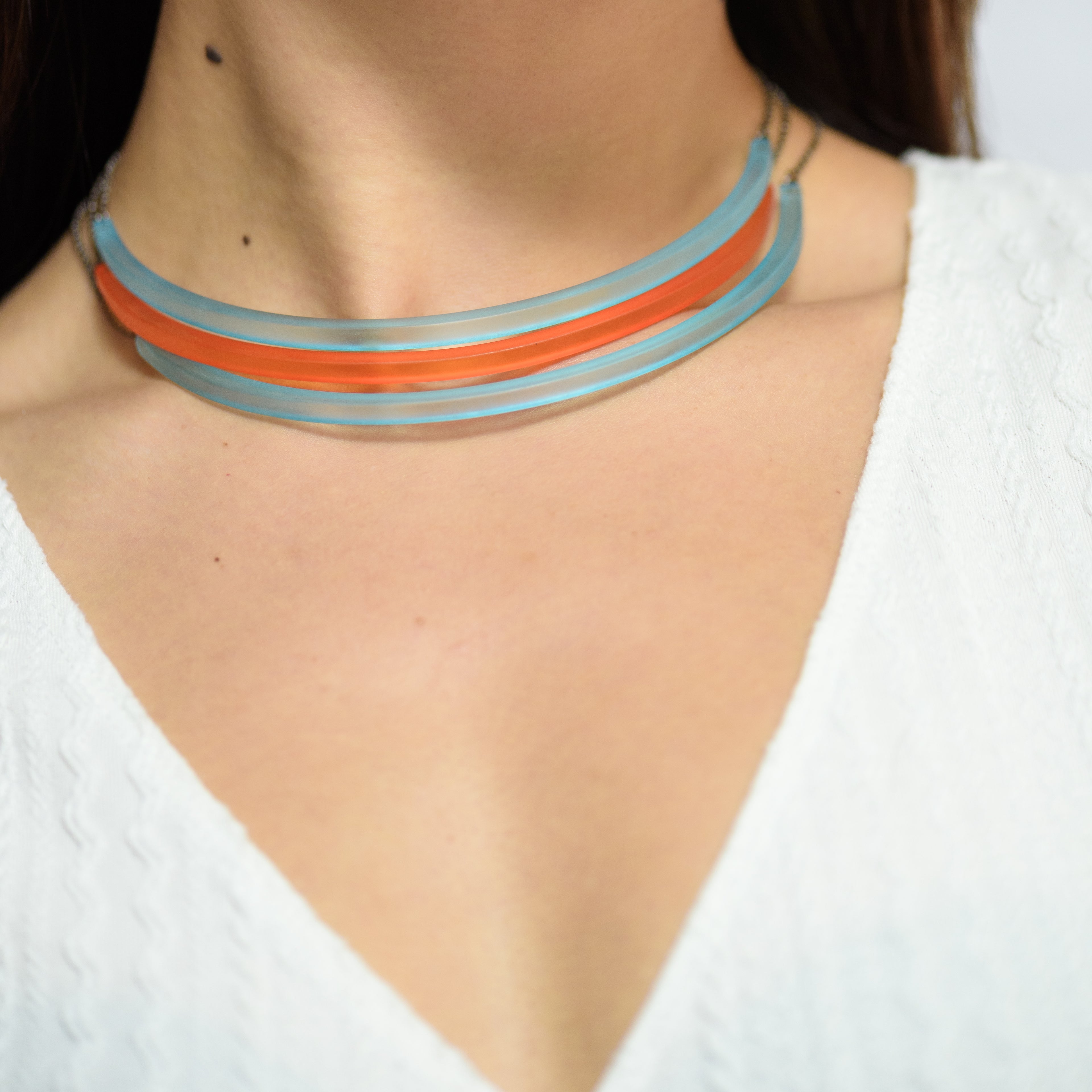 Frosted Bar Necklace *