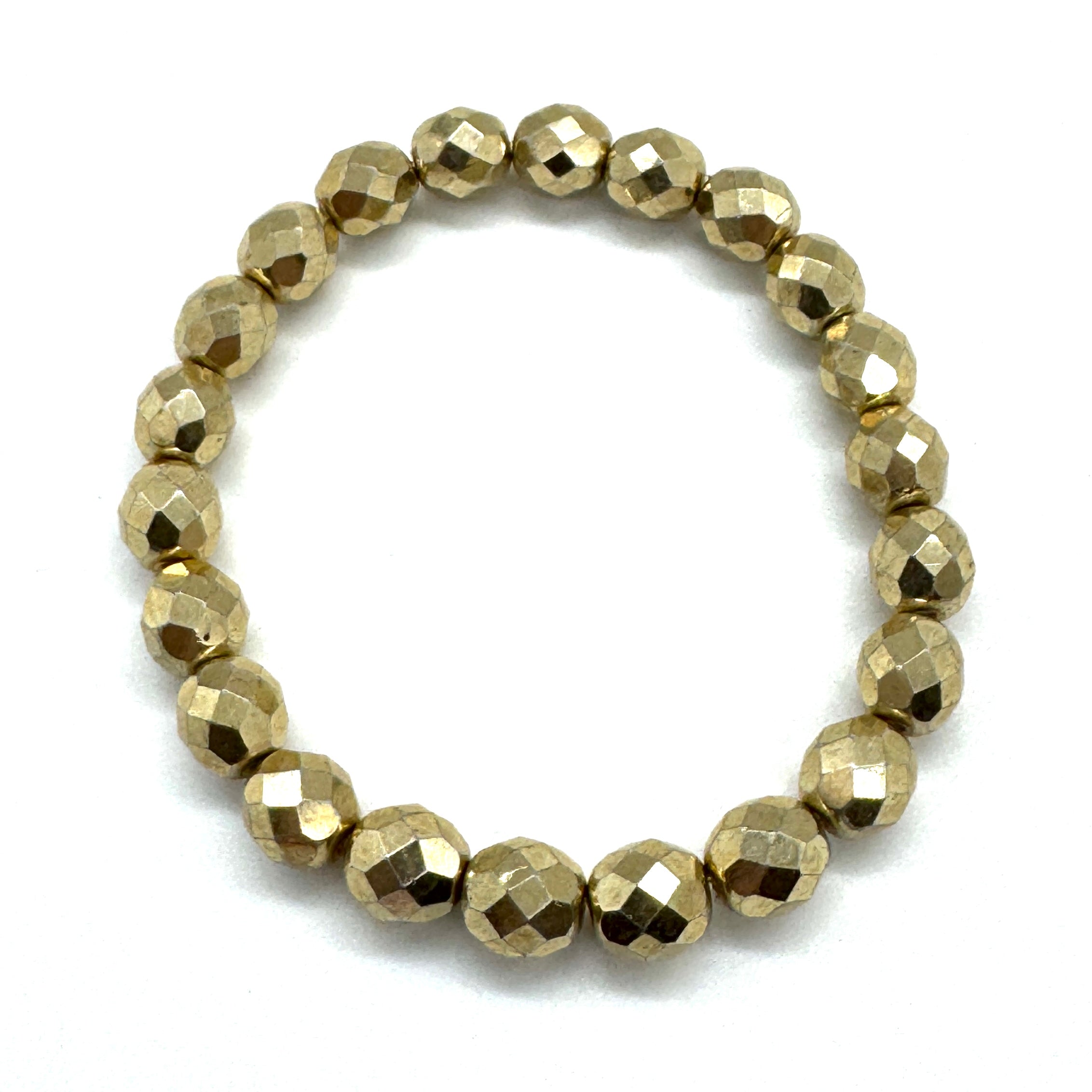 Fire Facets Glass Bracelet