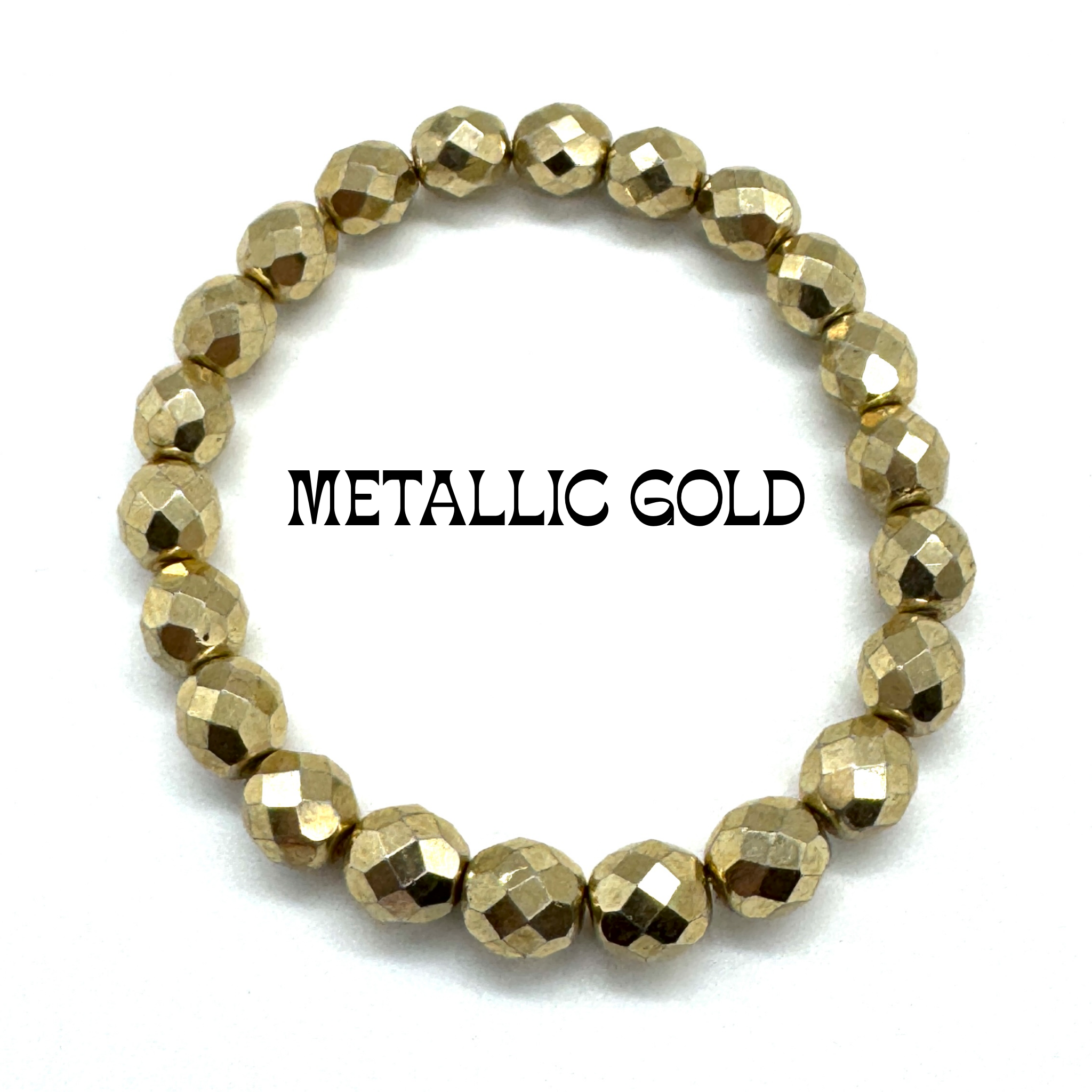 Fire Facets Glass Bracelet