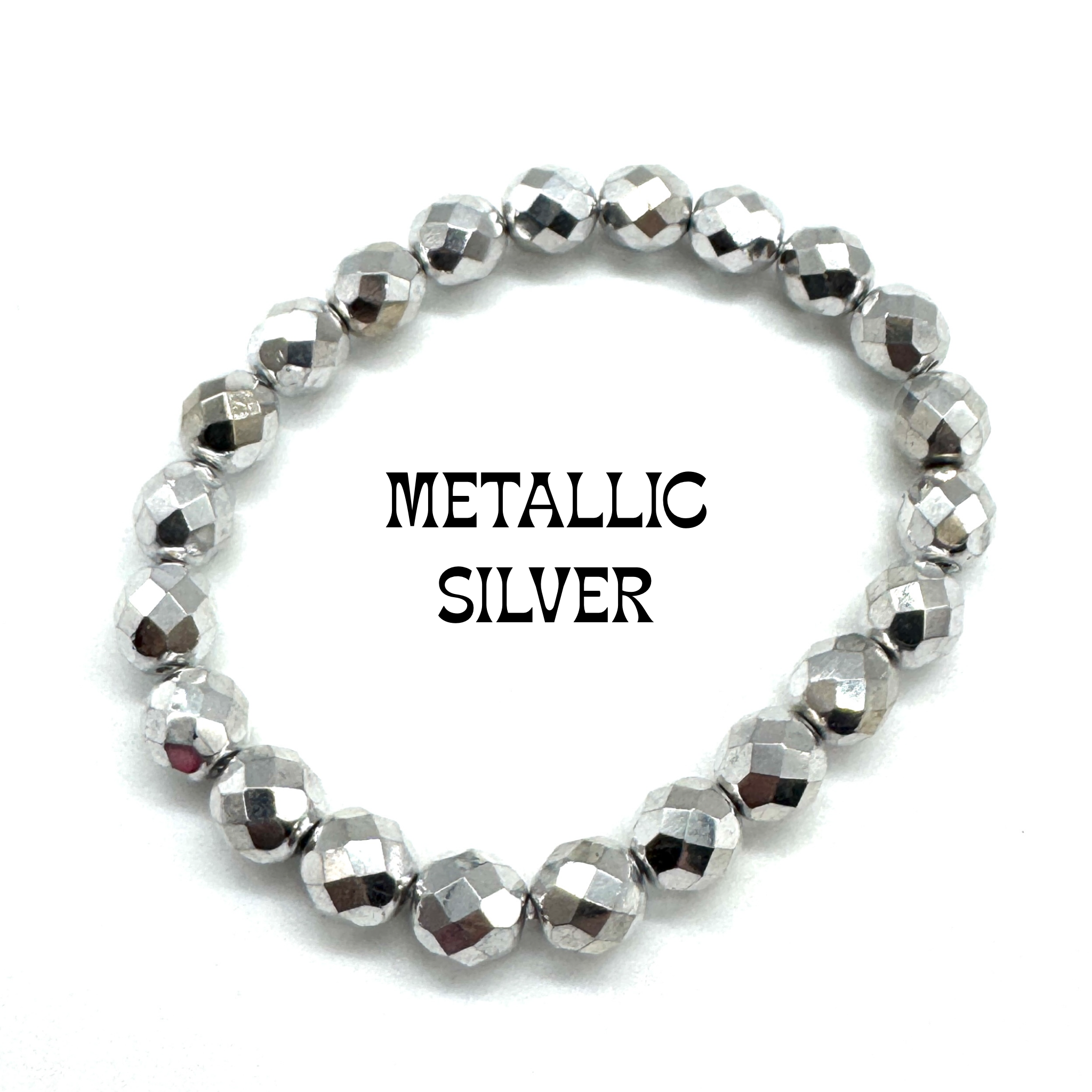 Fire Facets Glass Bracelet