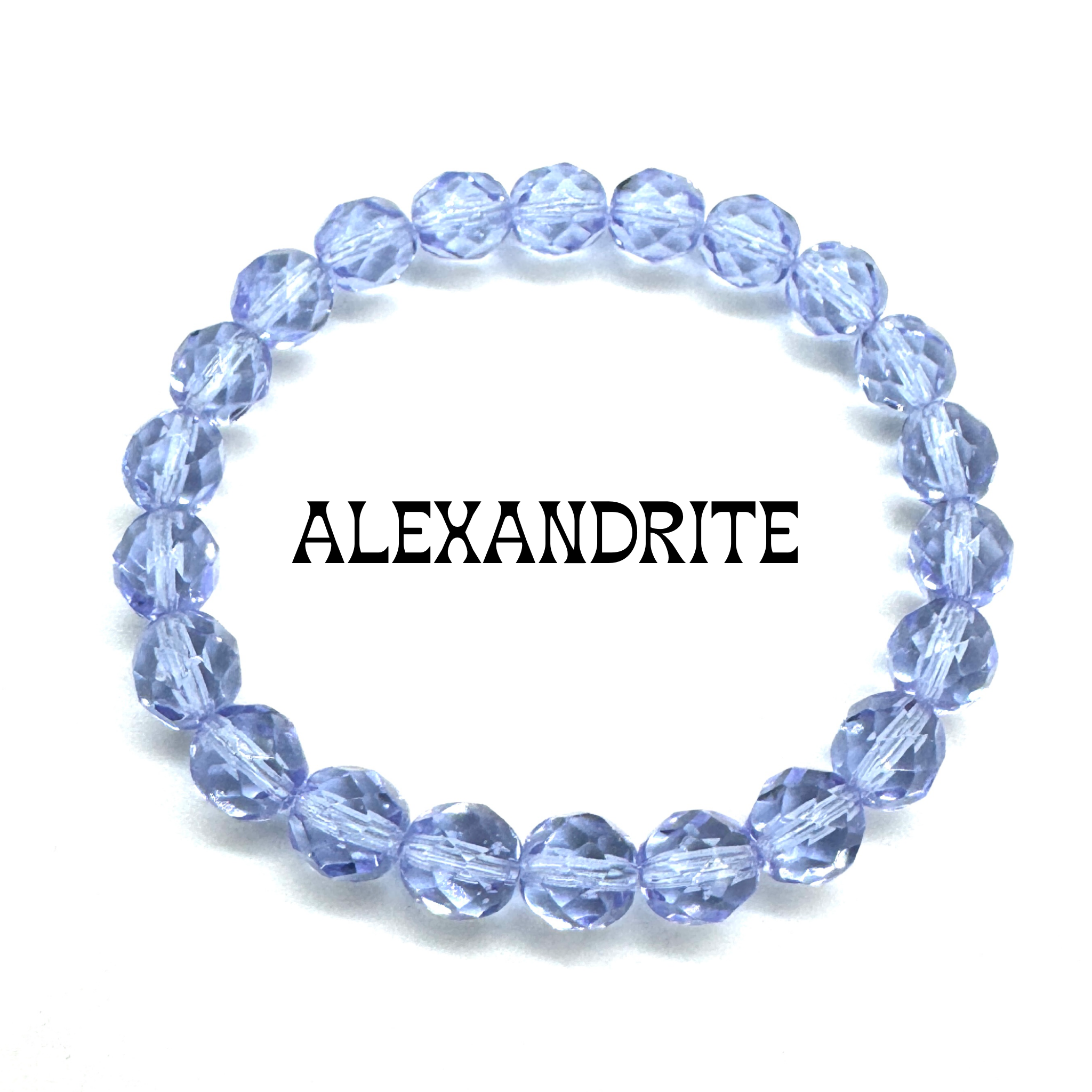 Fire Facets Glass Bracelet