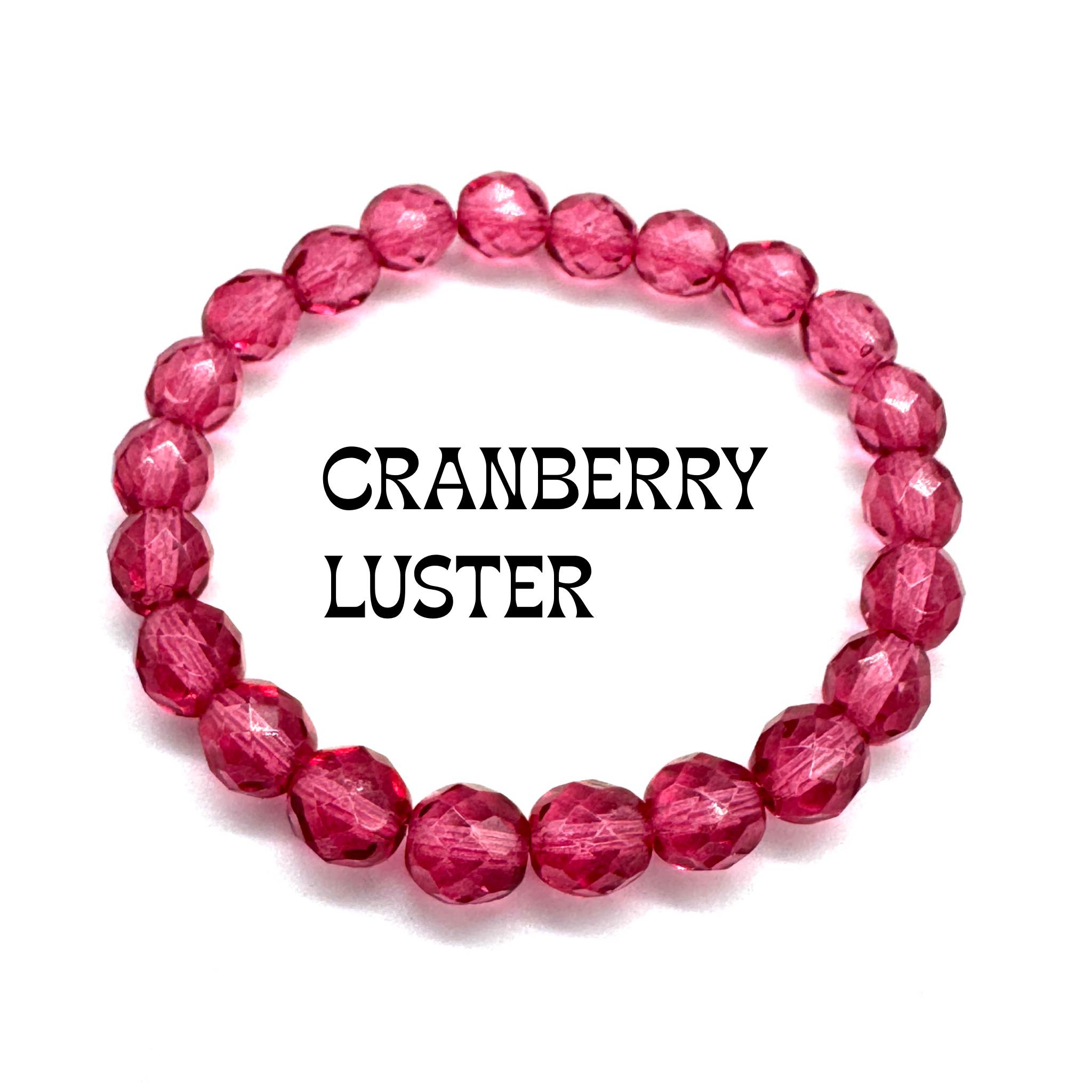 Fire Facets Glass Bracelet