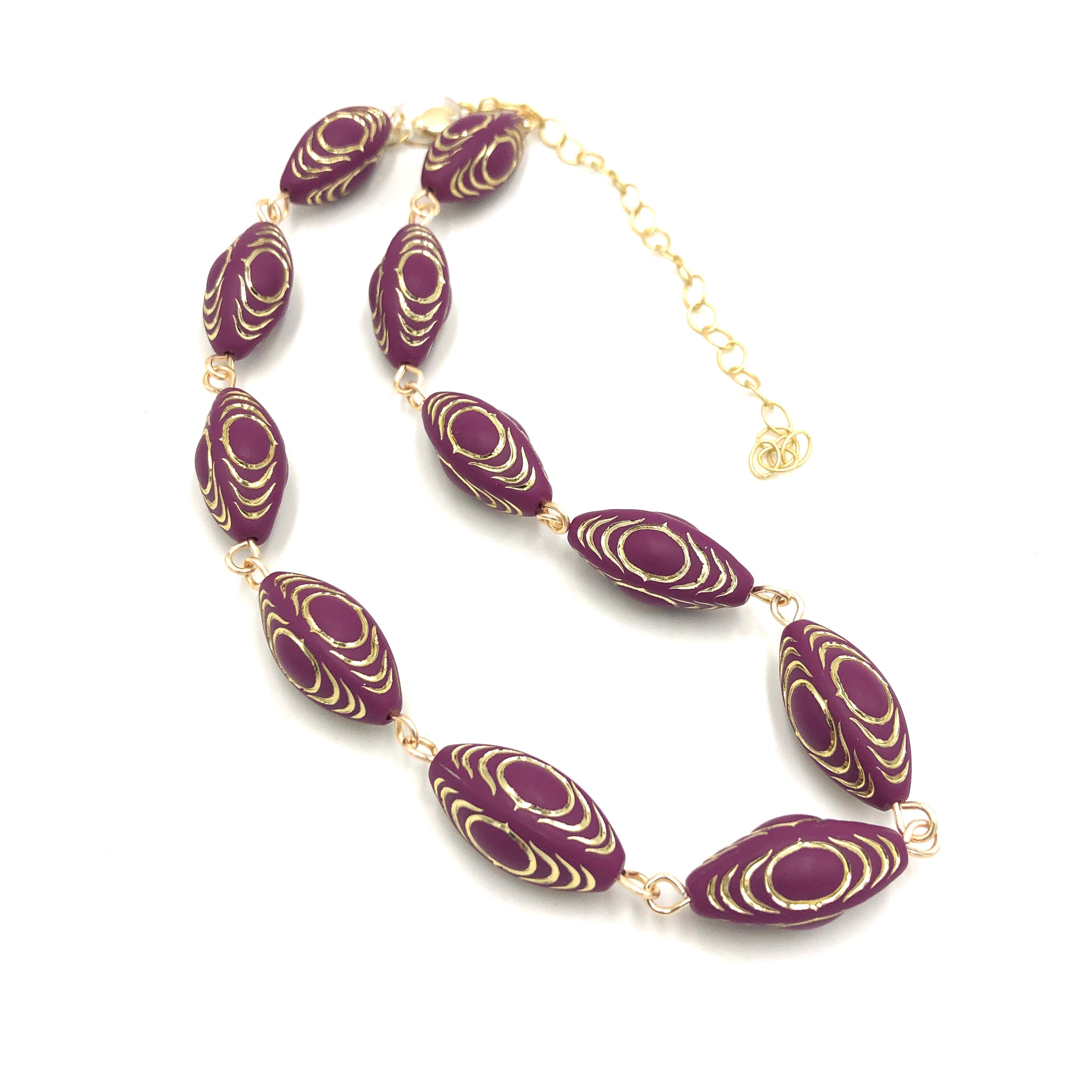 plum and gold amelia