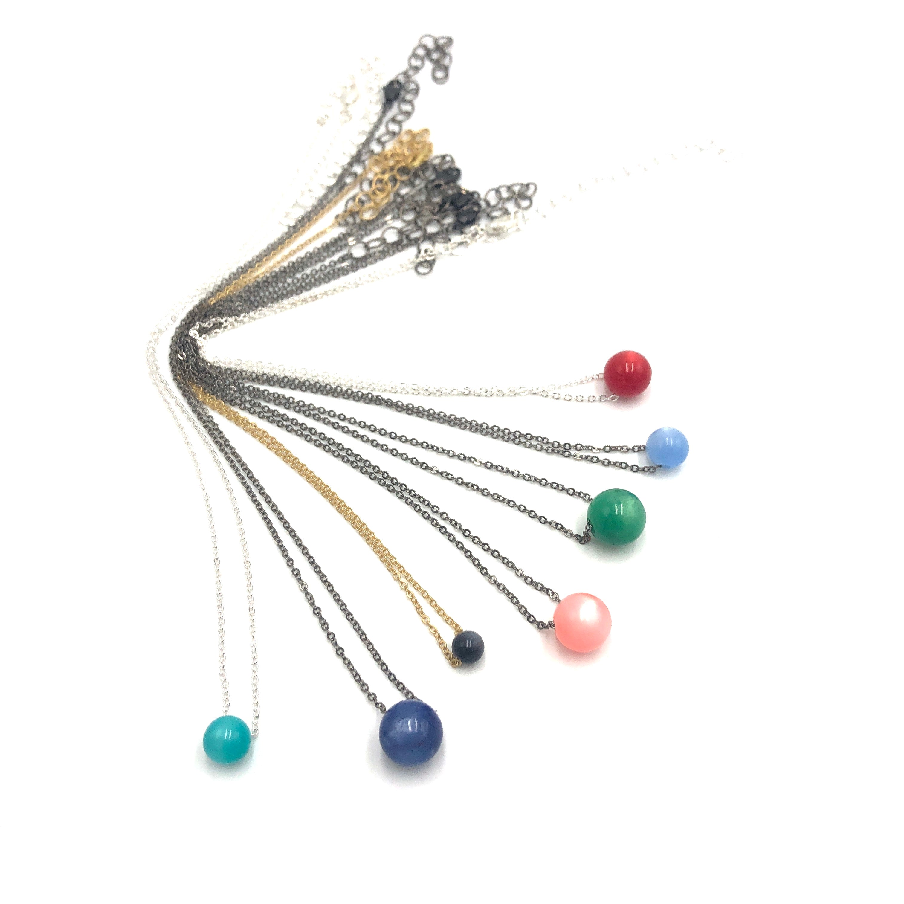 Moonglow Slide Bead Necklace