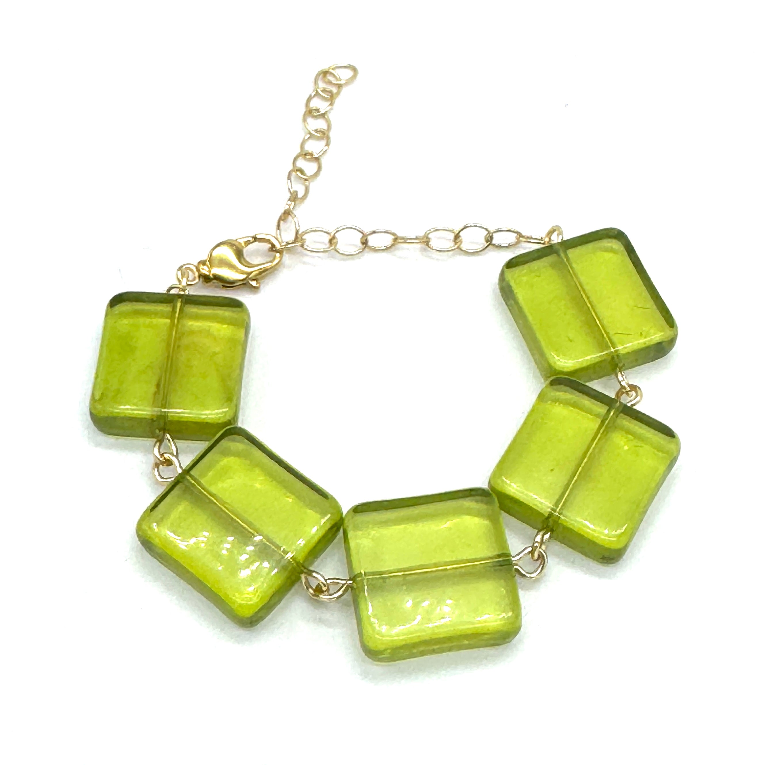 Olive Cubic Betsy Bracelet