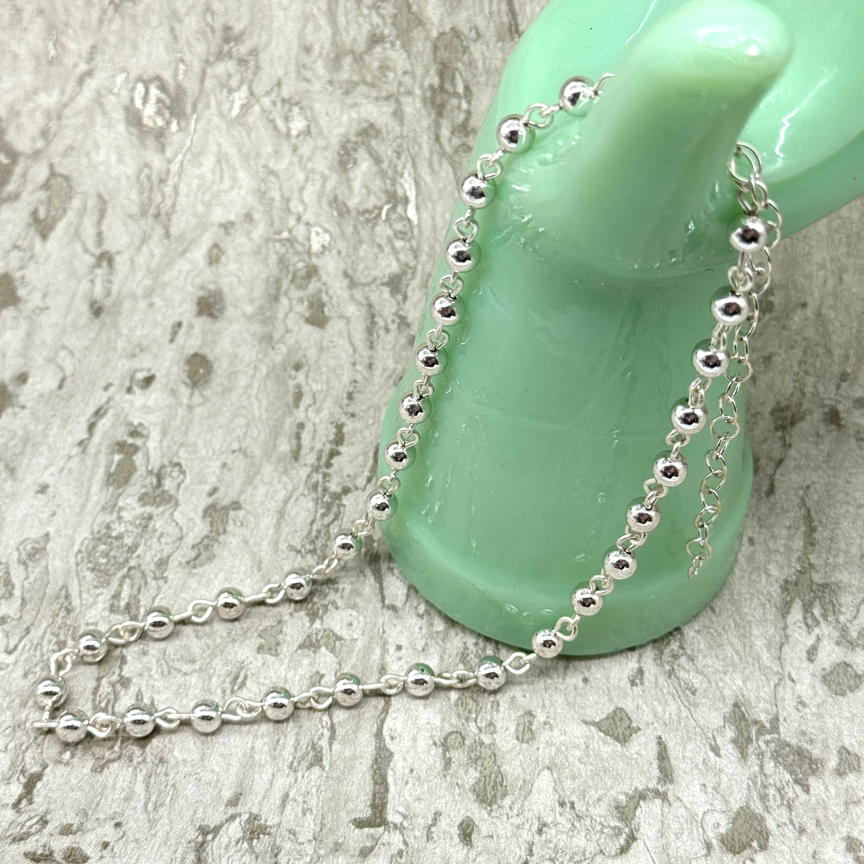 Silver Vintage Vacuum Plated Amelia Necklace