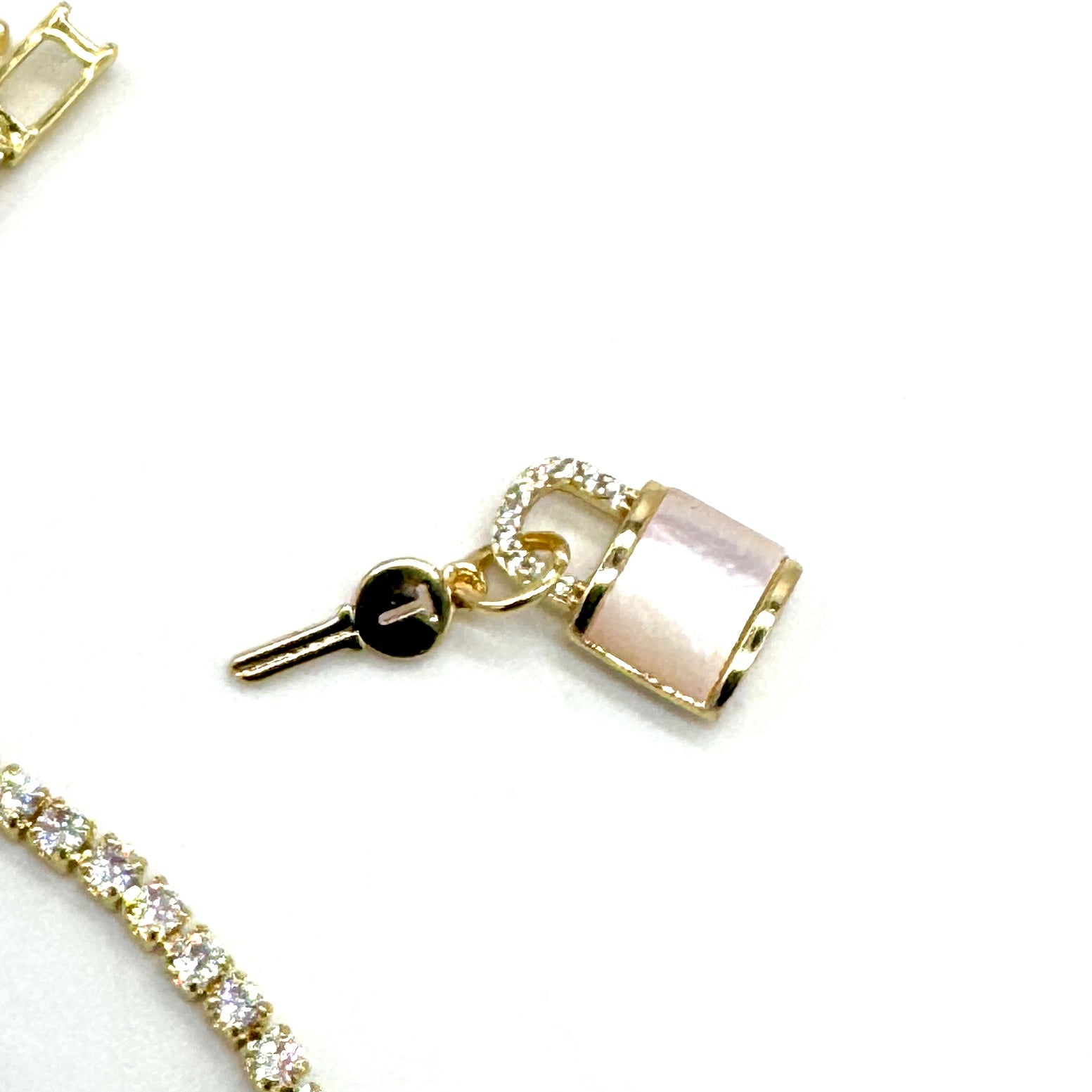 Mixed Doubles Charm Bar Tennis Bracelet