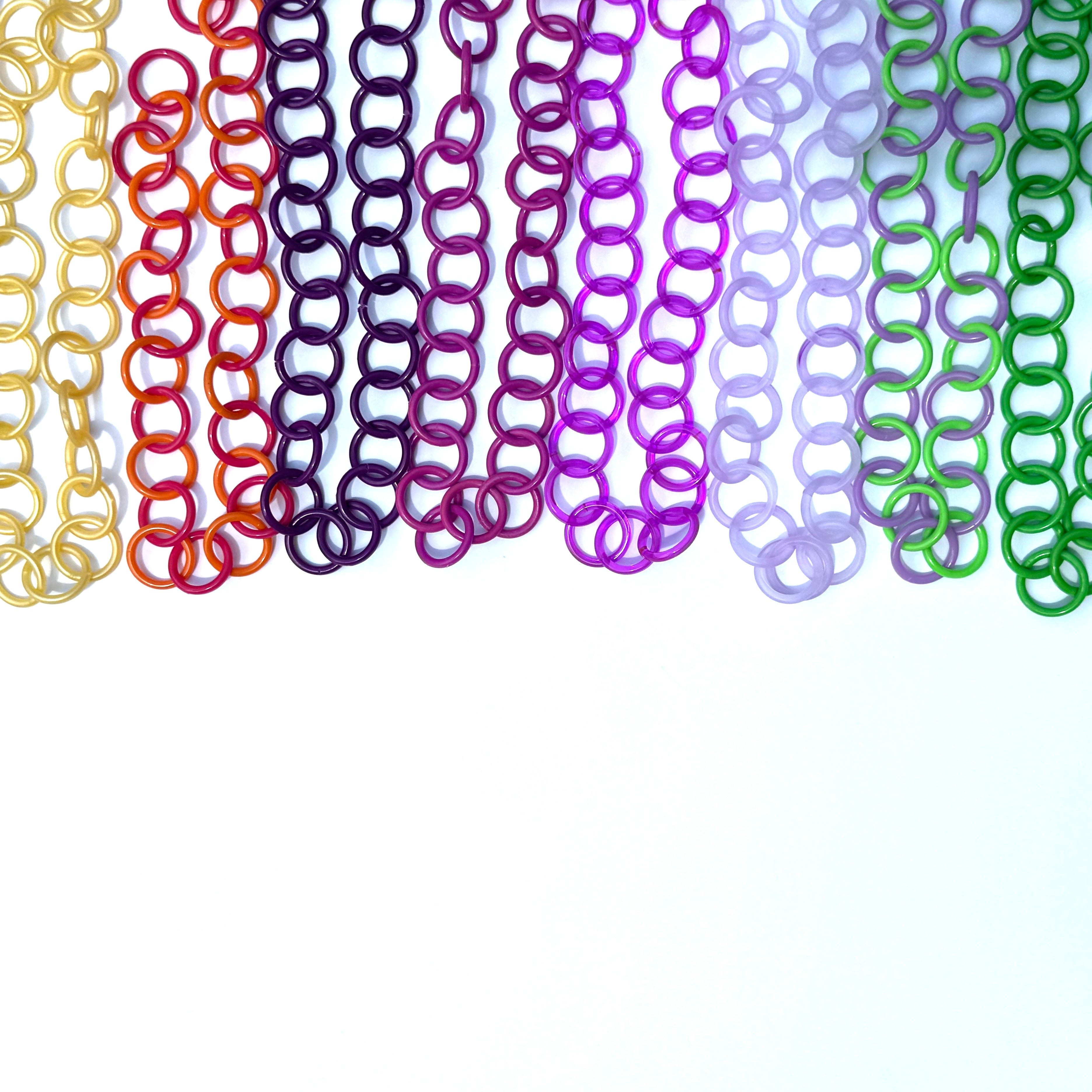 Clink Lucite Chain Link Necklace - Colorful Layering Chains*