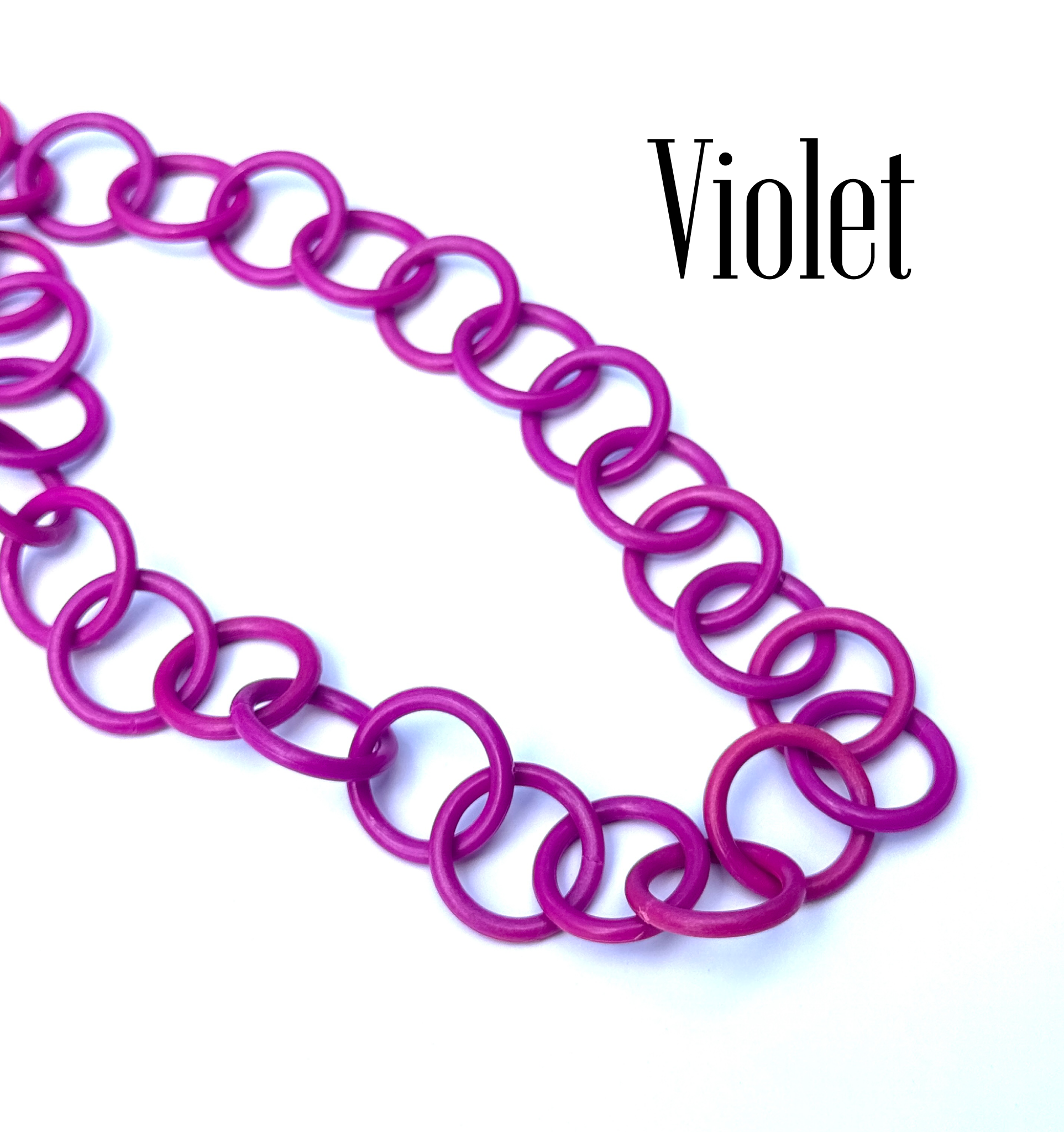 Clink Lucite Chain Link Necklace - Colorful Layering Chains*