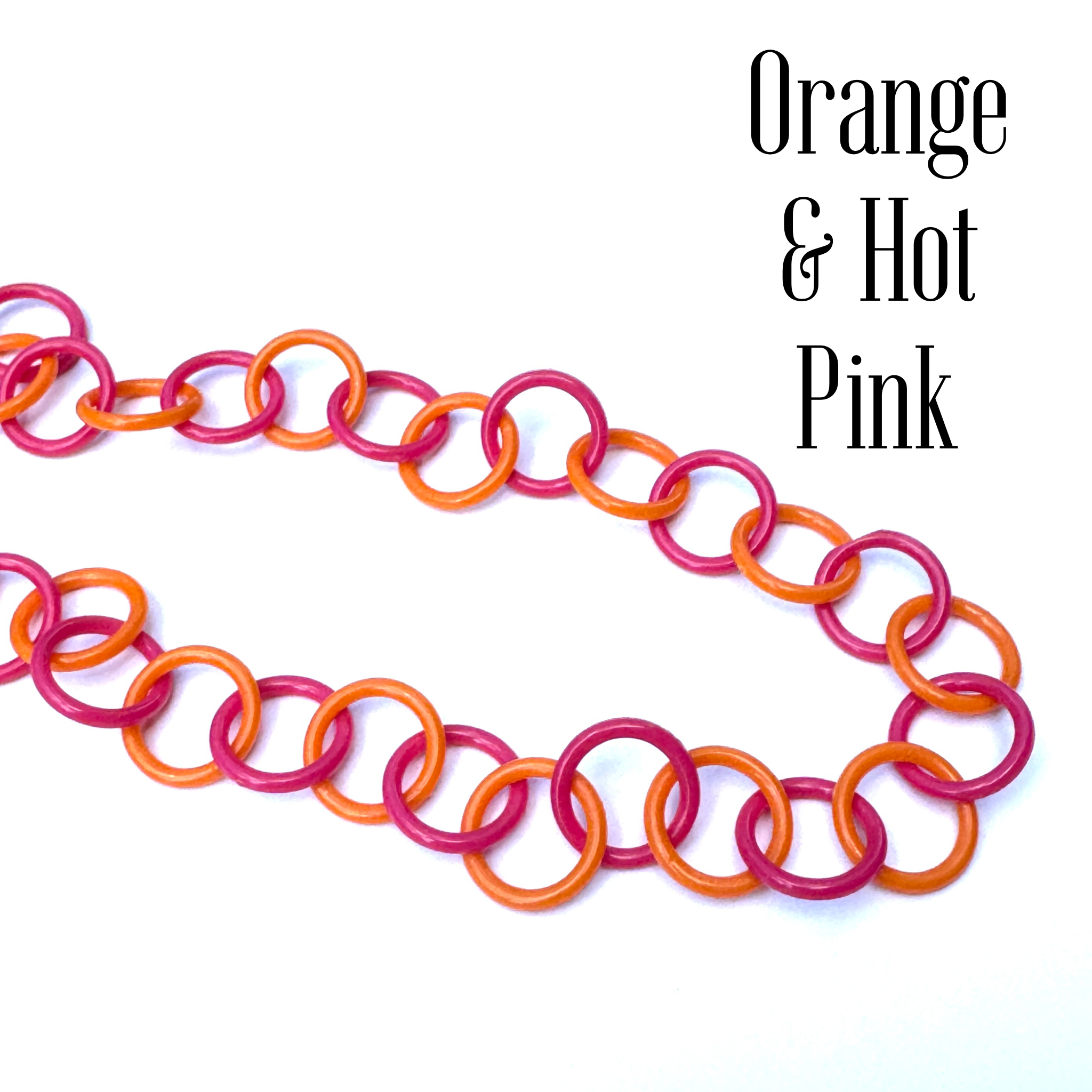 Clink Lucite Chain Link Necklace - Colorful Layering Chains*