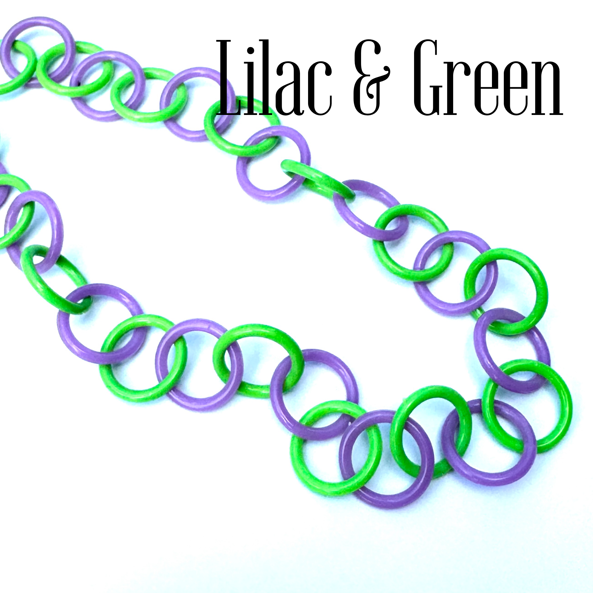 Clink Lucite Chain Link Necklace - Colorful Layering Chains*