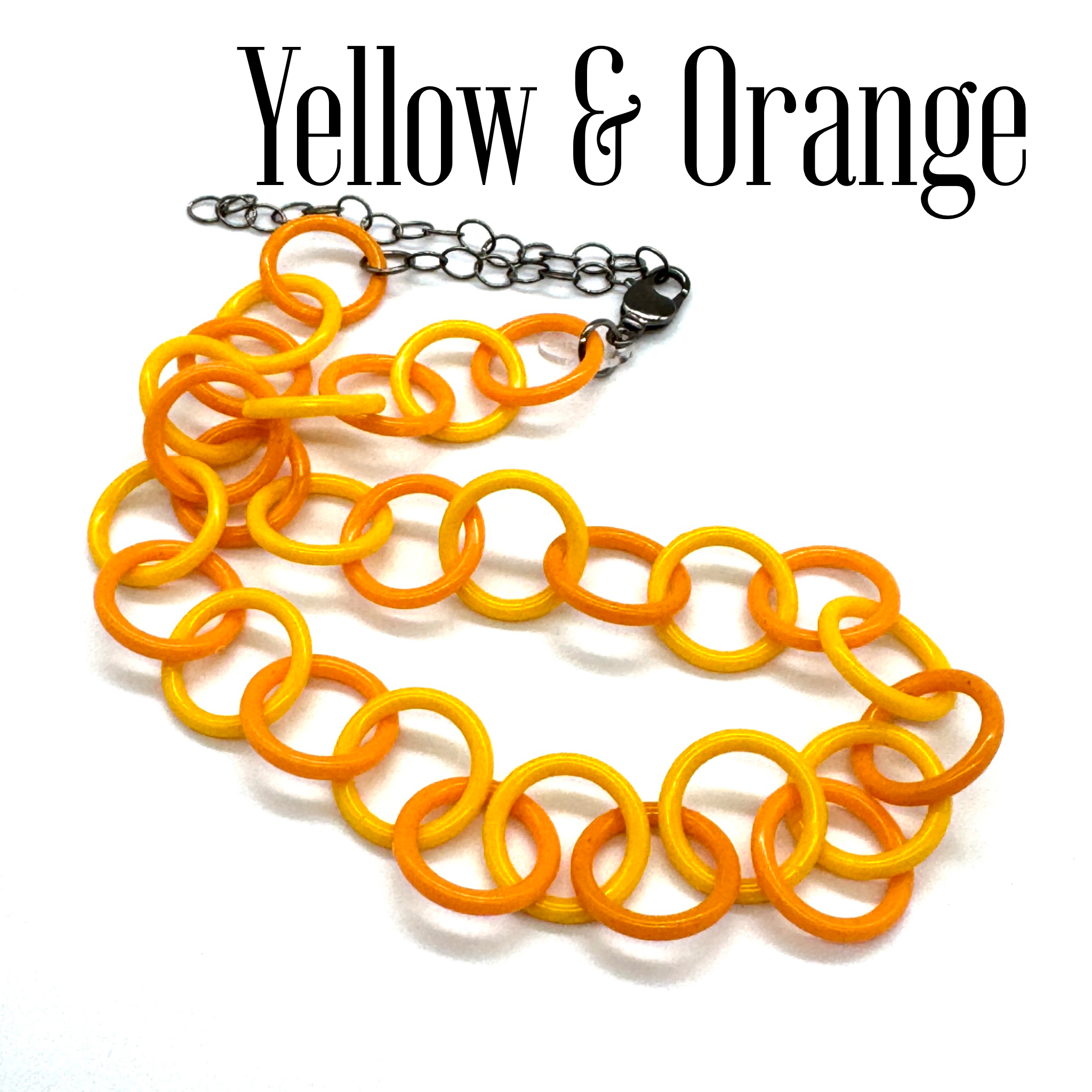 Clink Lucite Chain Link Necklace - Colorful Layering Chains*