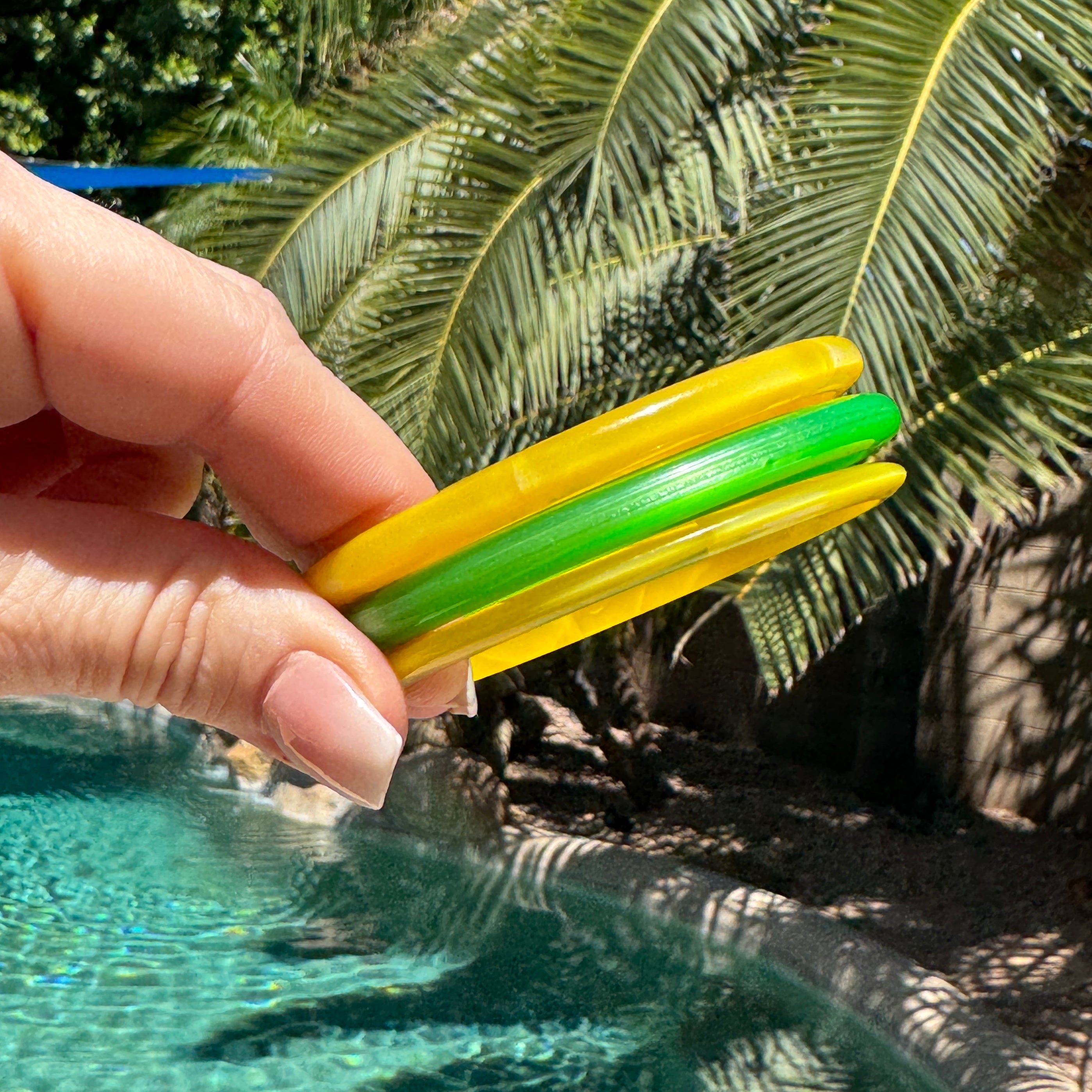 Citrus Set Moonglow Bangle Bracelet - 8" (set of 3)