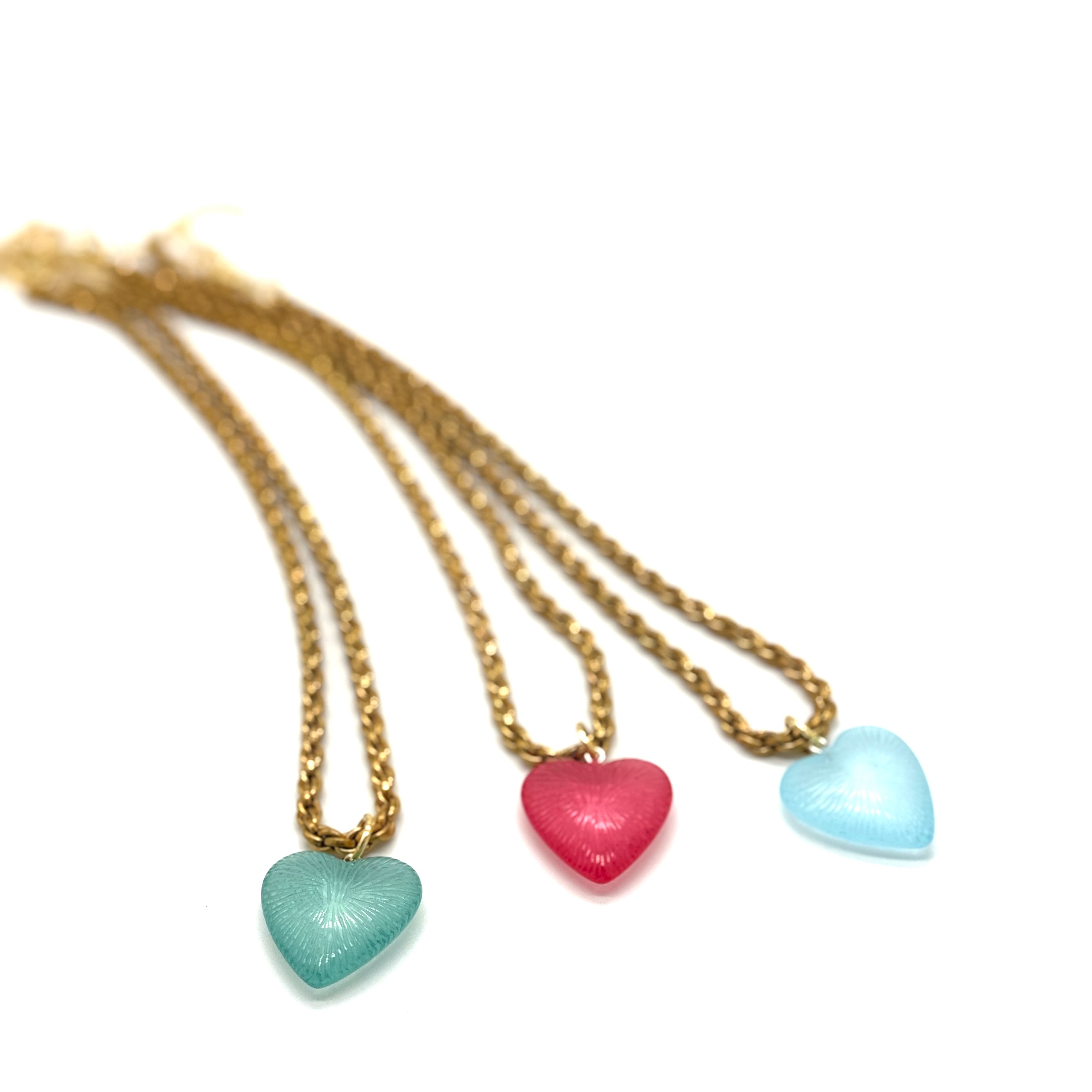 Radiant Puff Heart Necklace