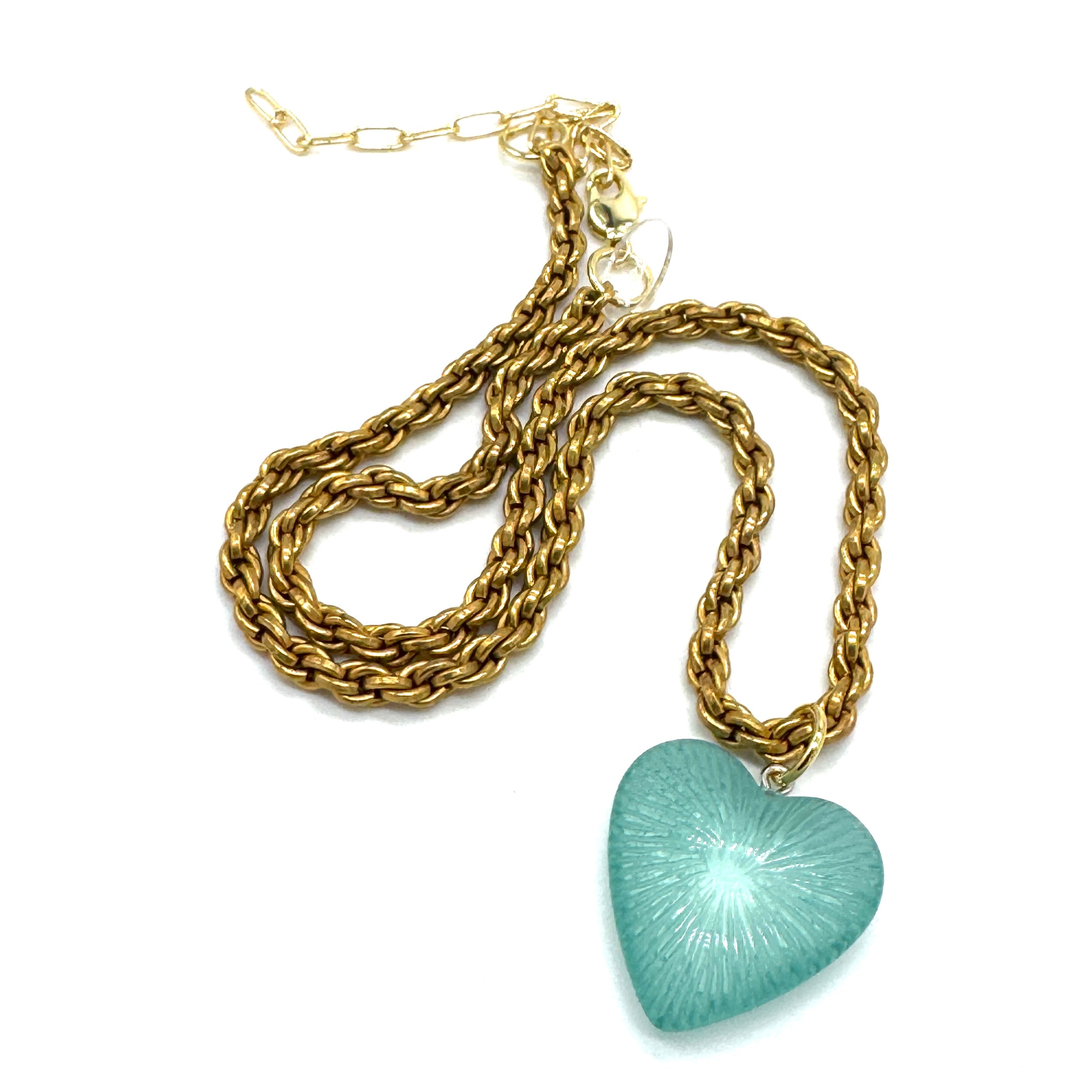 Radiant Puff Heart Necklace