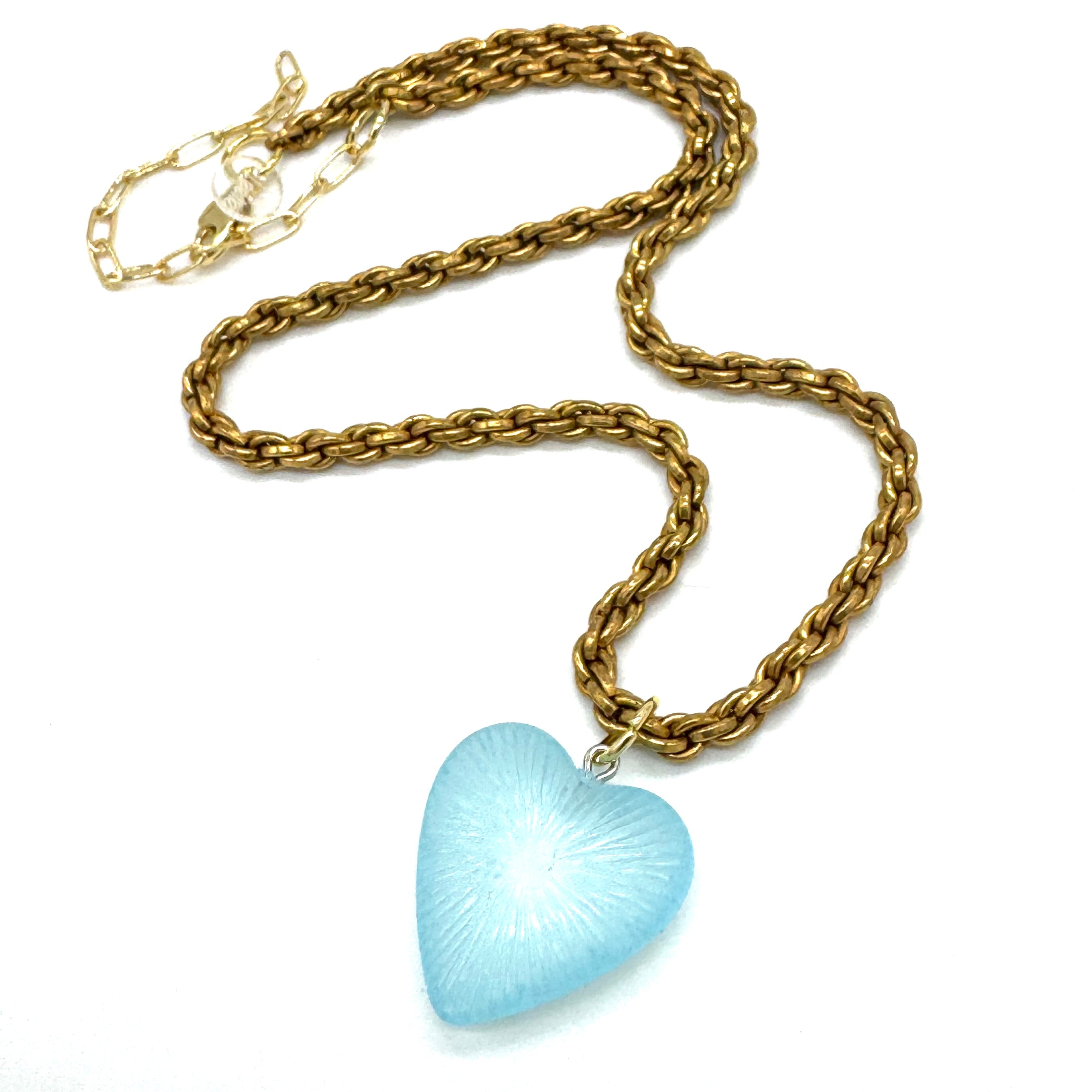 Radiant Puff Heart Necklace