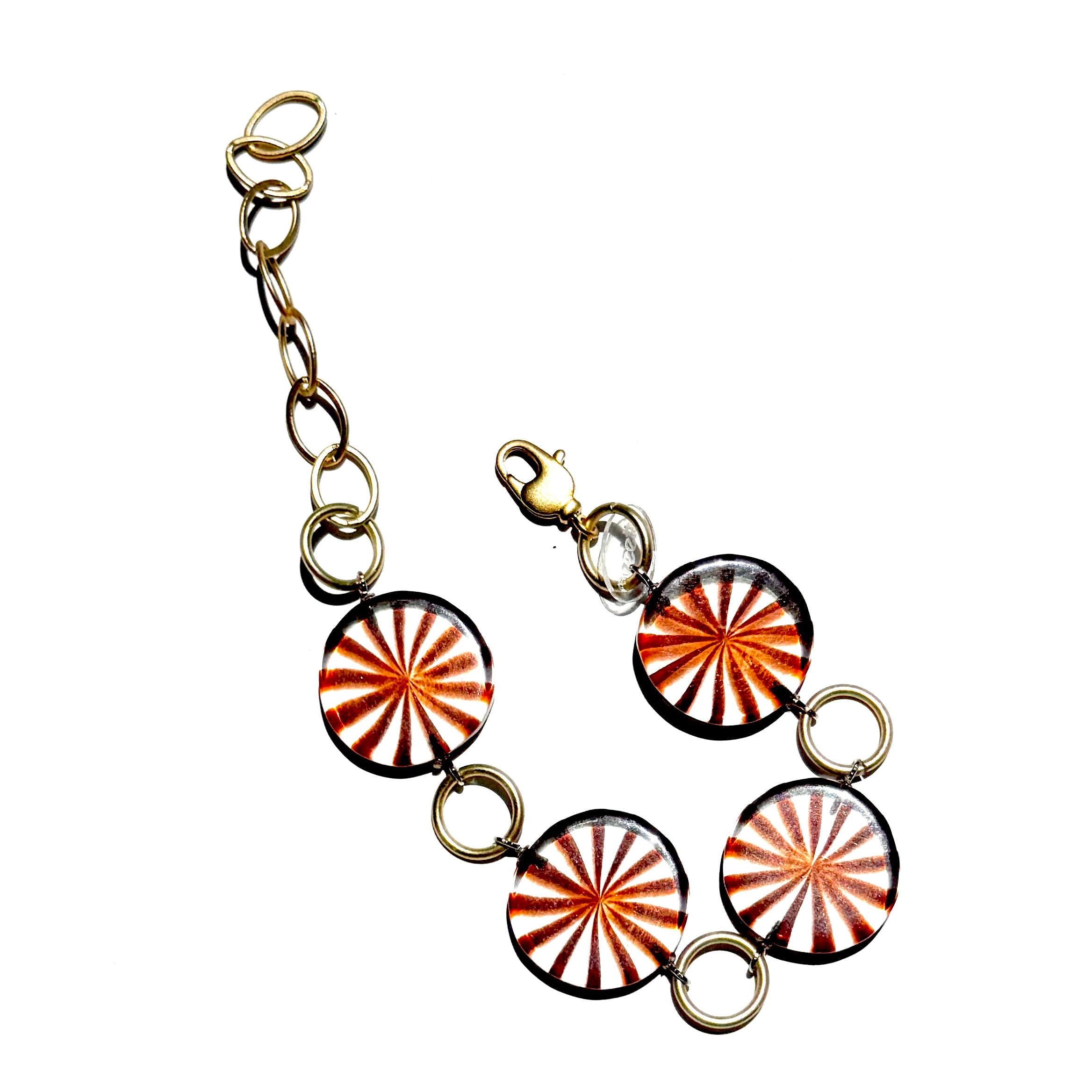 Tortoise & Clear Starburst Stations Bracelet