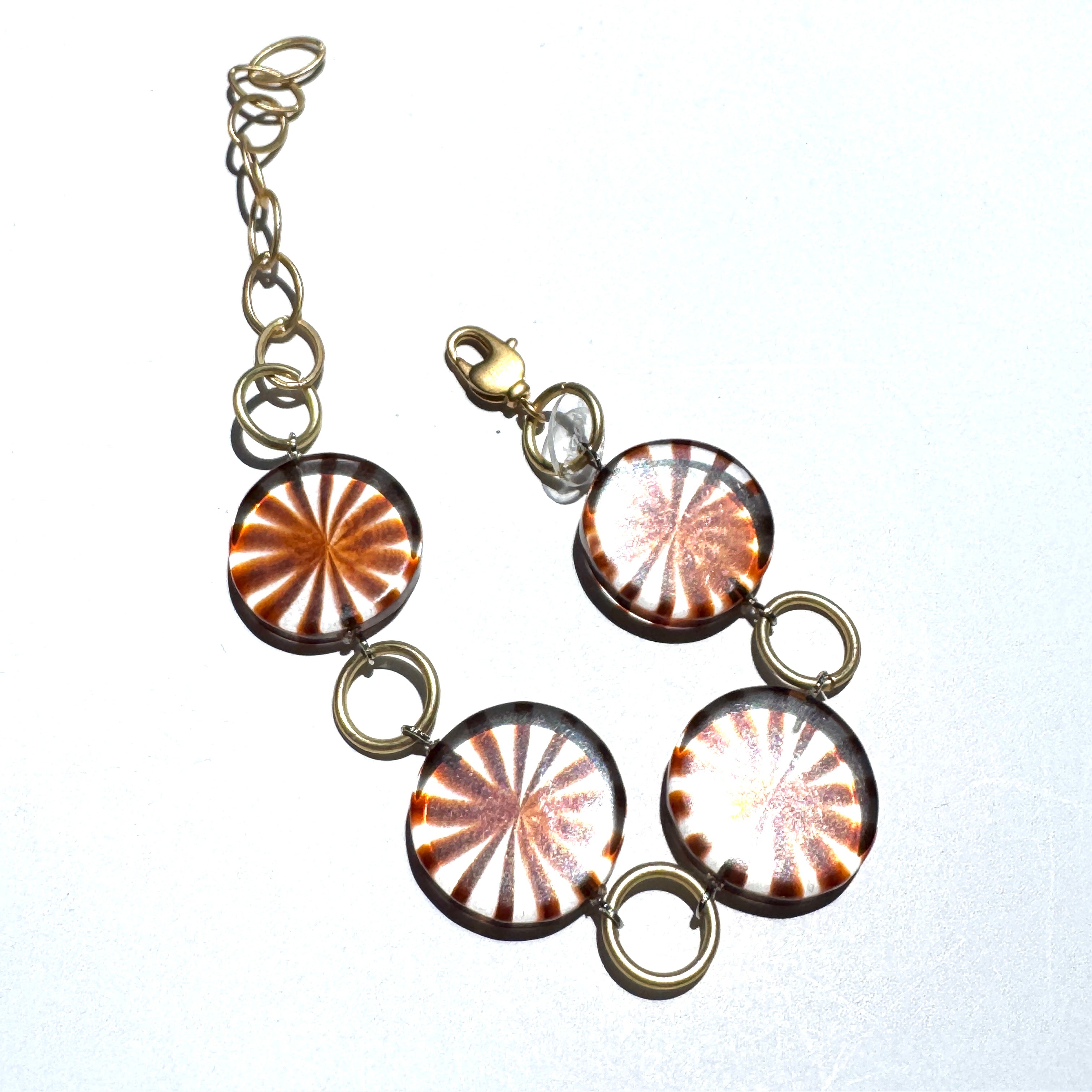 Tortoise & Clear Starburst Stations Bracelet