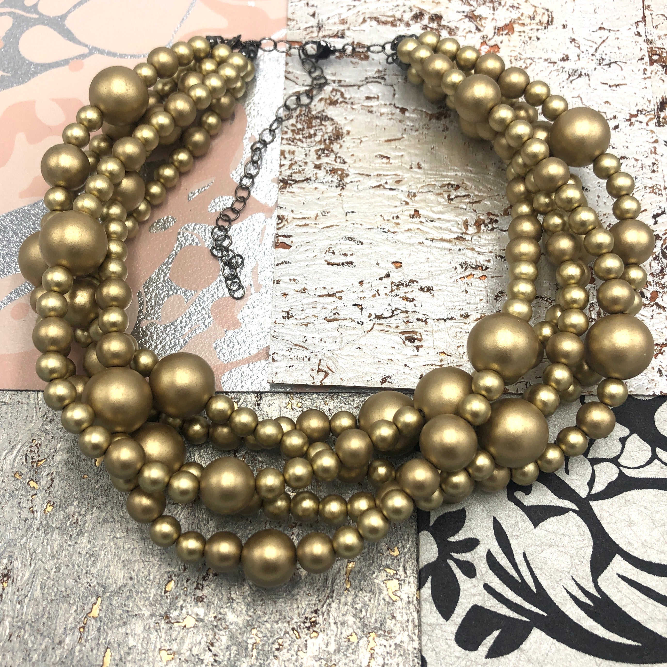 Golden Matte Sylvie Necklace