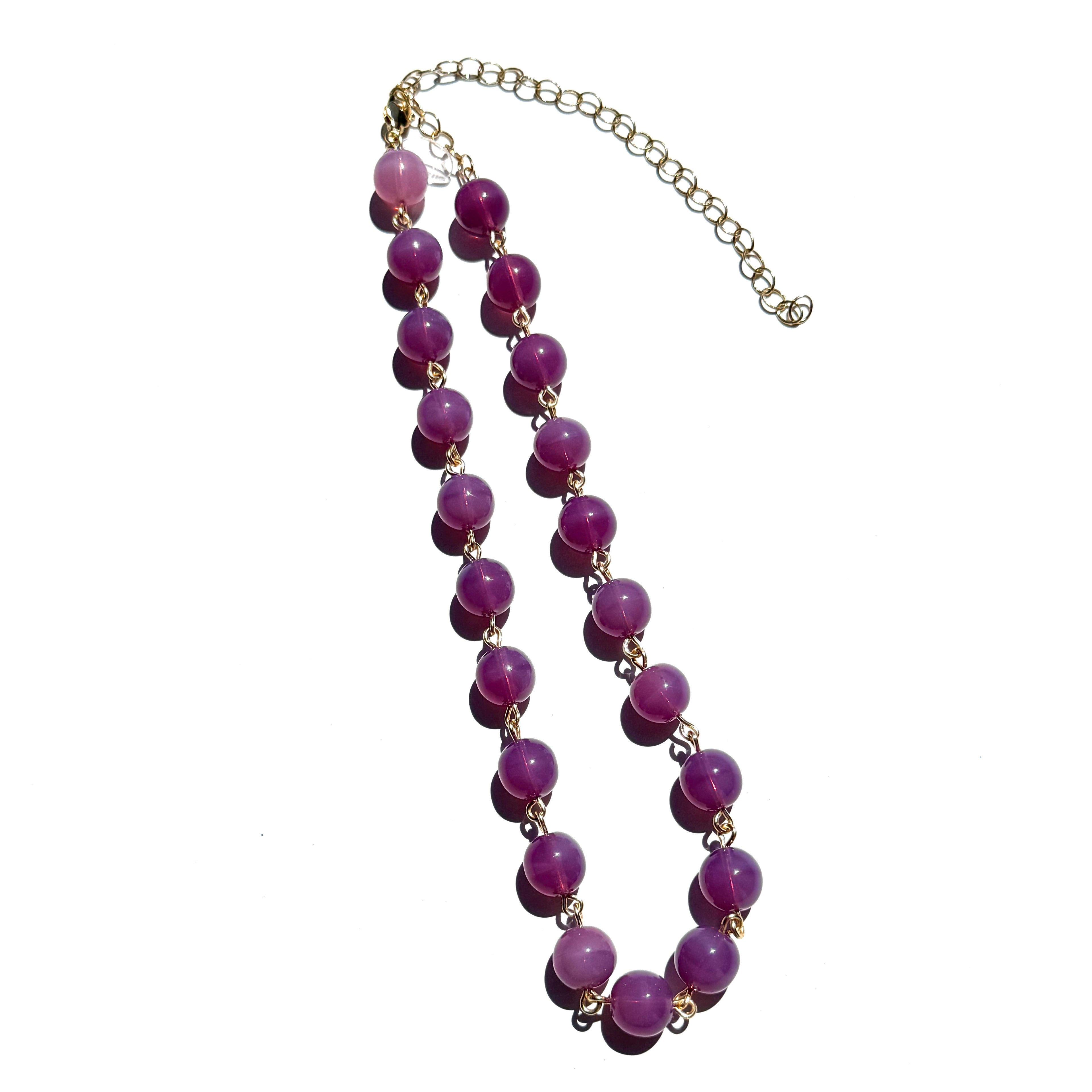 Purple Opal Archival Glass Amelia Necklace