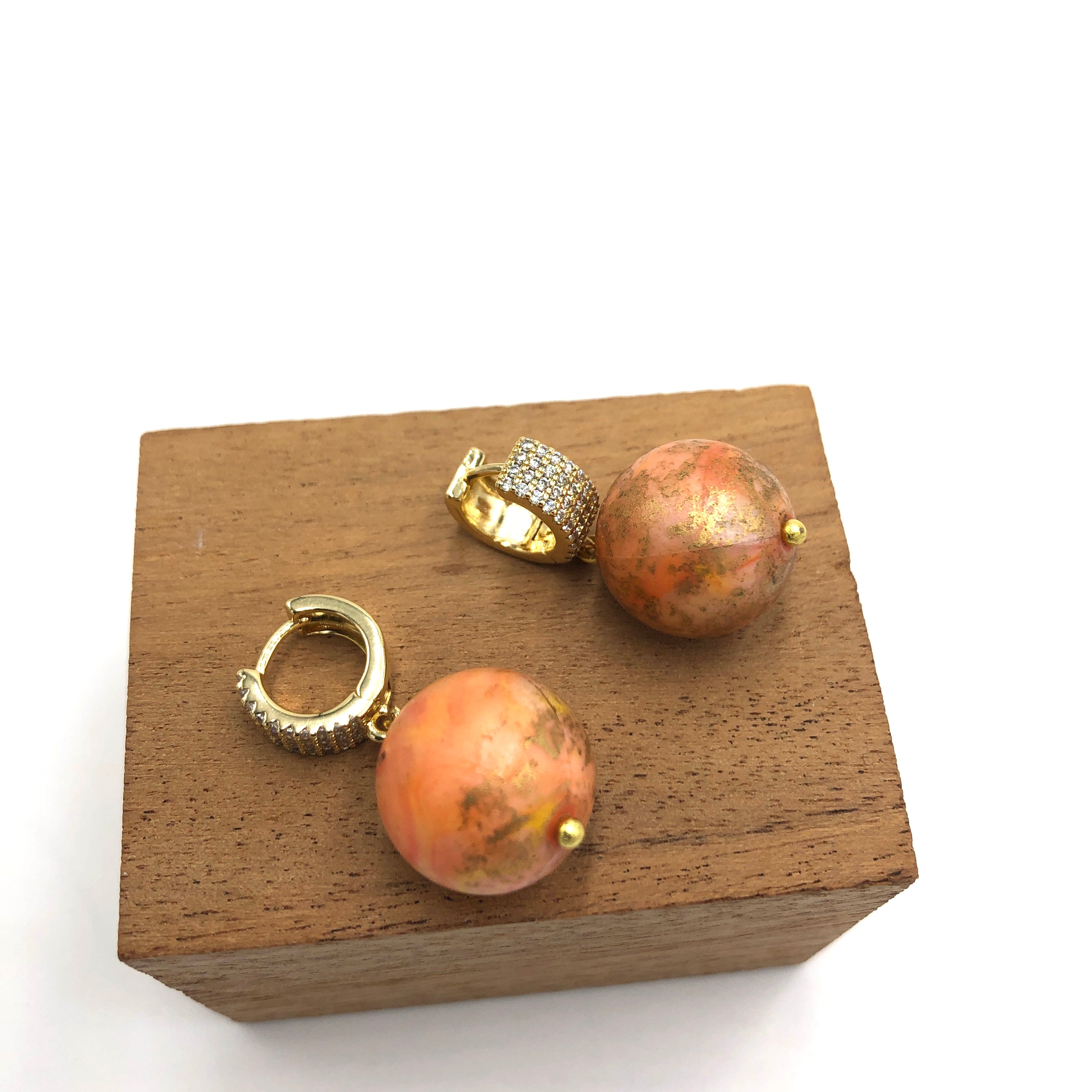 Richelle Hoop & Bead Earrings