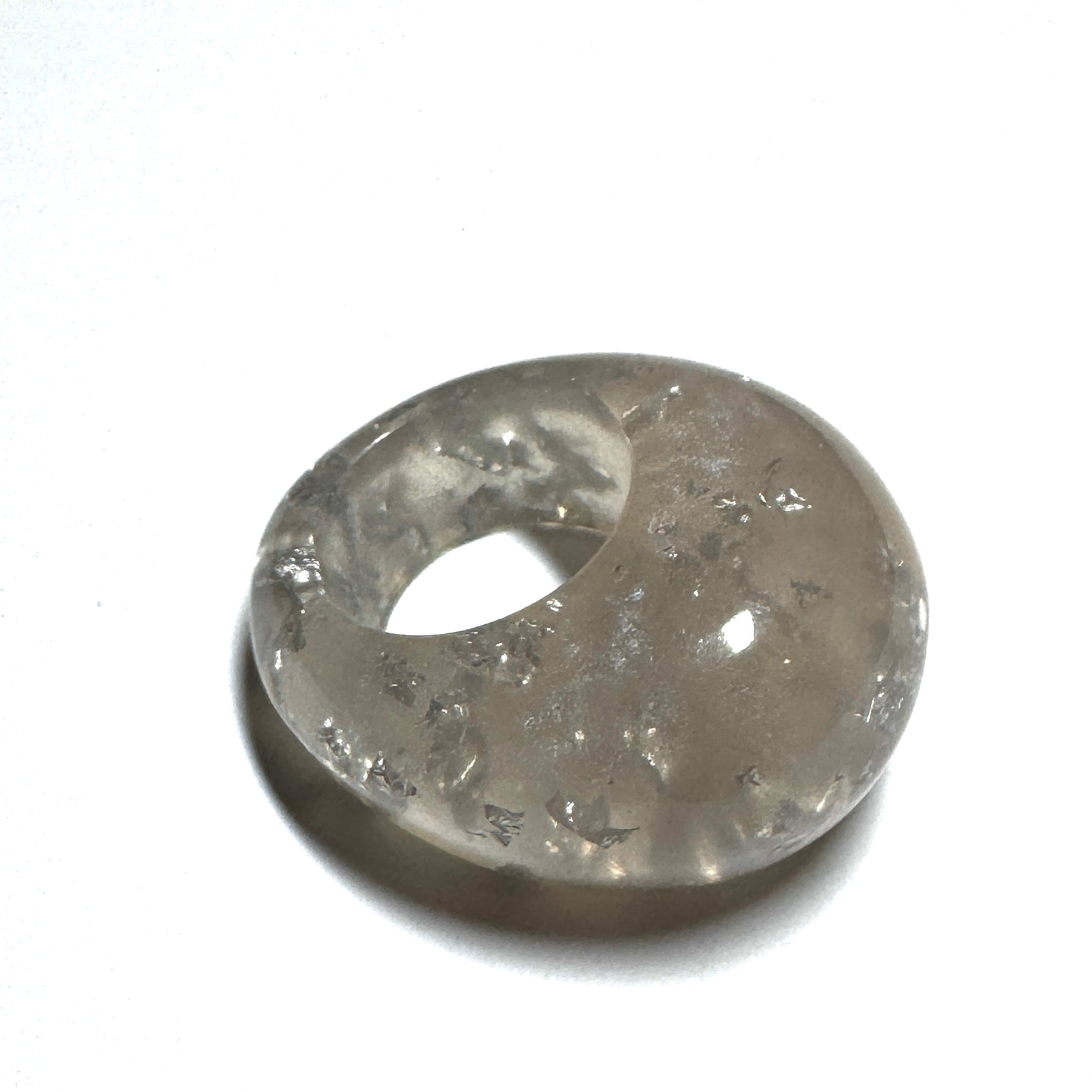 Forma Resin Ring – Silver Mica Glitter