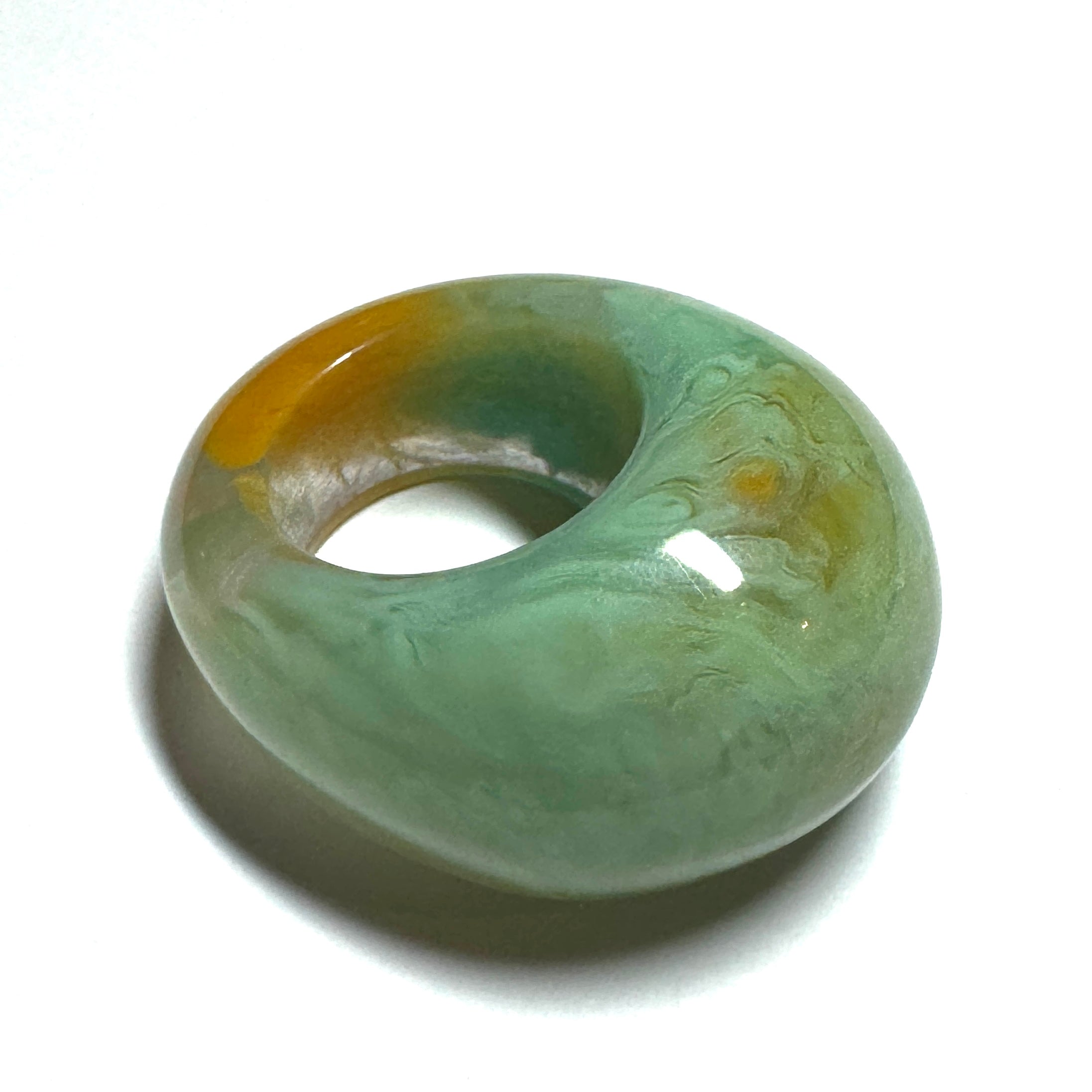 Forma Resin Ring – Turquoise Sediment
