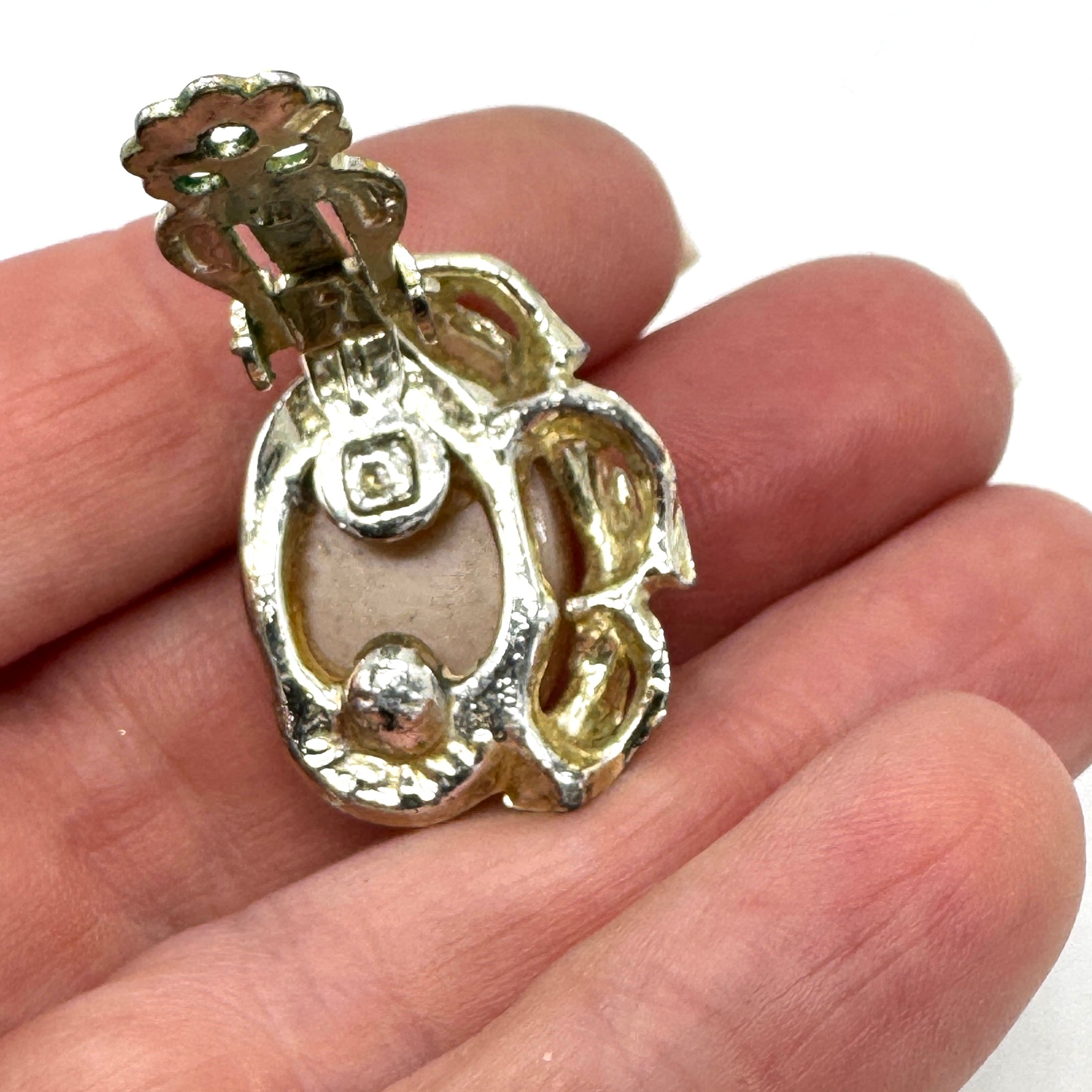 Harvest Moon Earrings, One Of A Kind - Estate Thermoset Event!