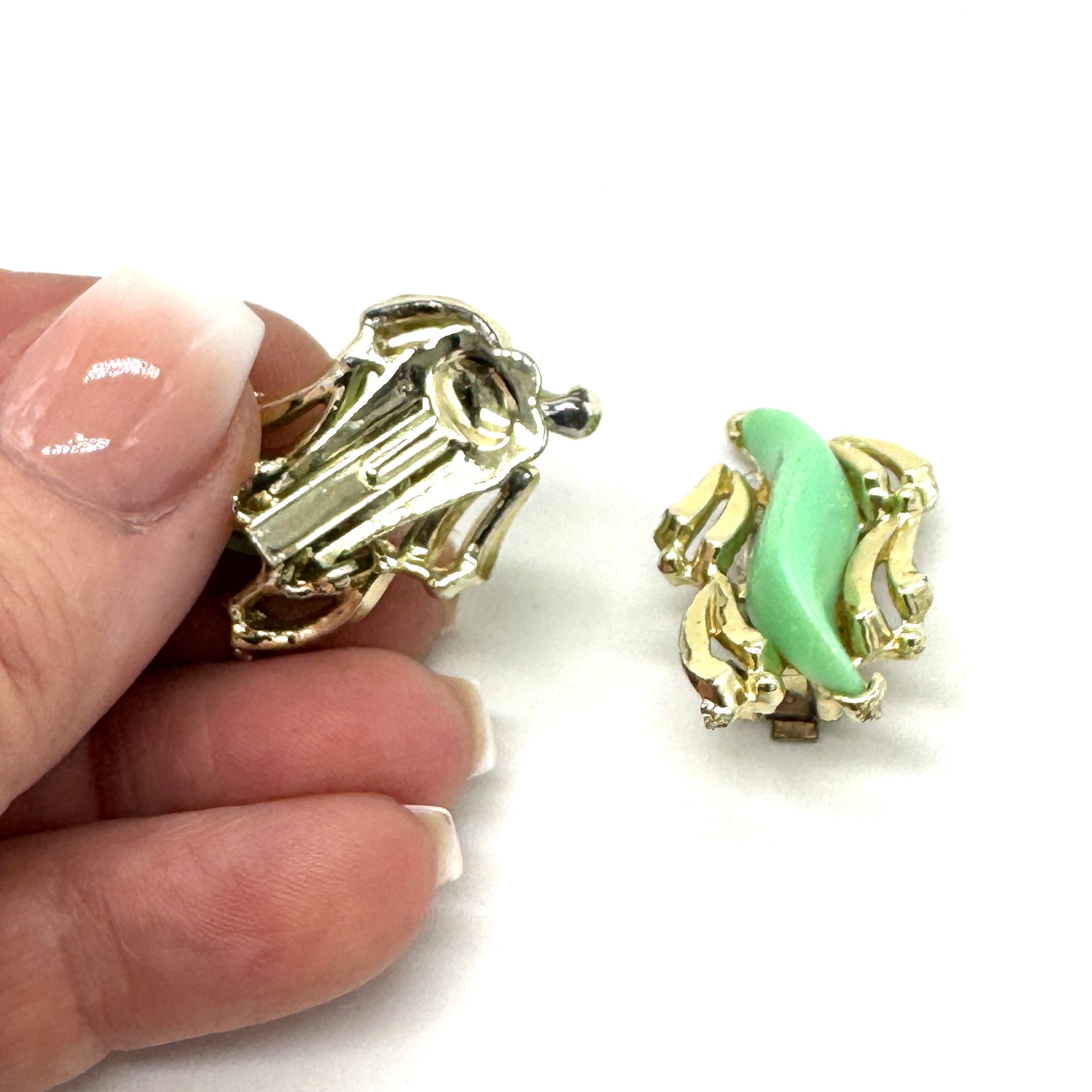 Pleased to Mint You Earrings, One Of A Kind - Estate Thermoset Event!