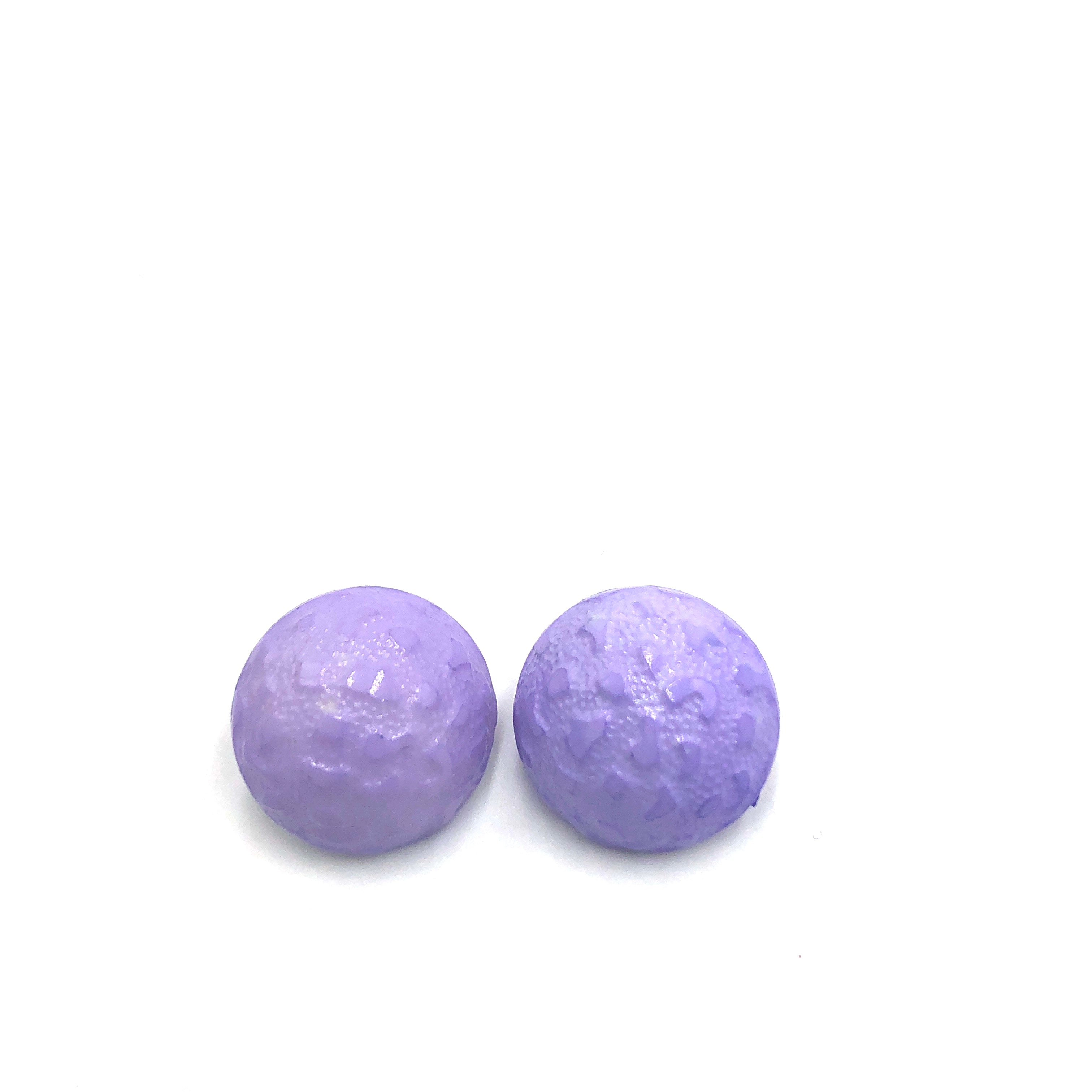 Quinn Textured Button Earrings