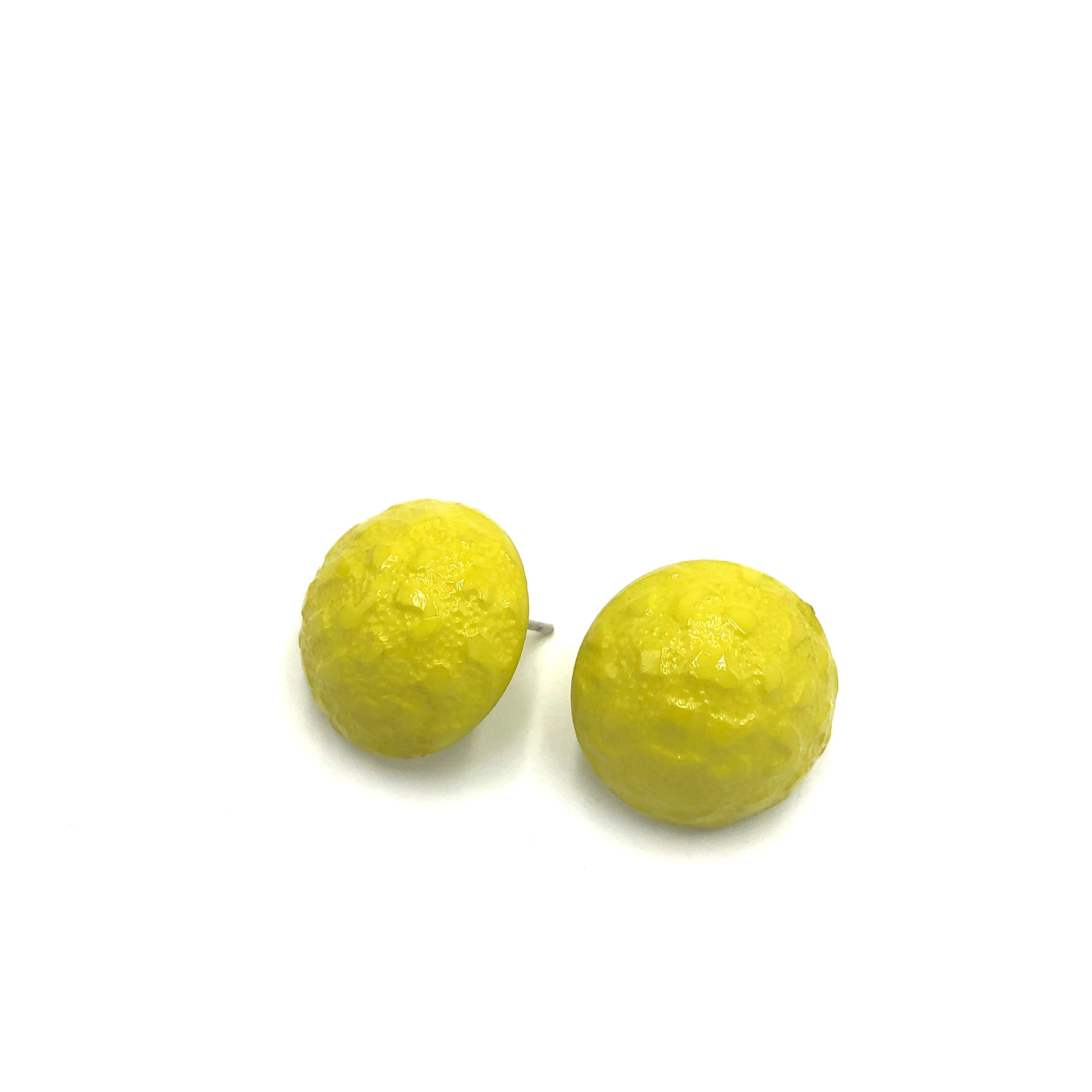 Quinn Textured Button Earrings