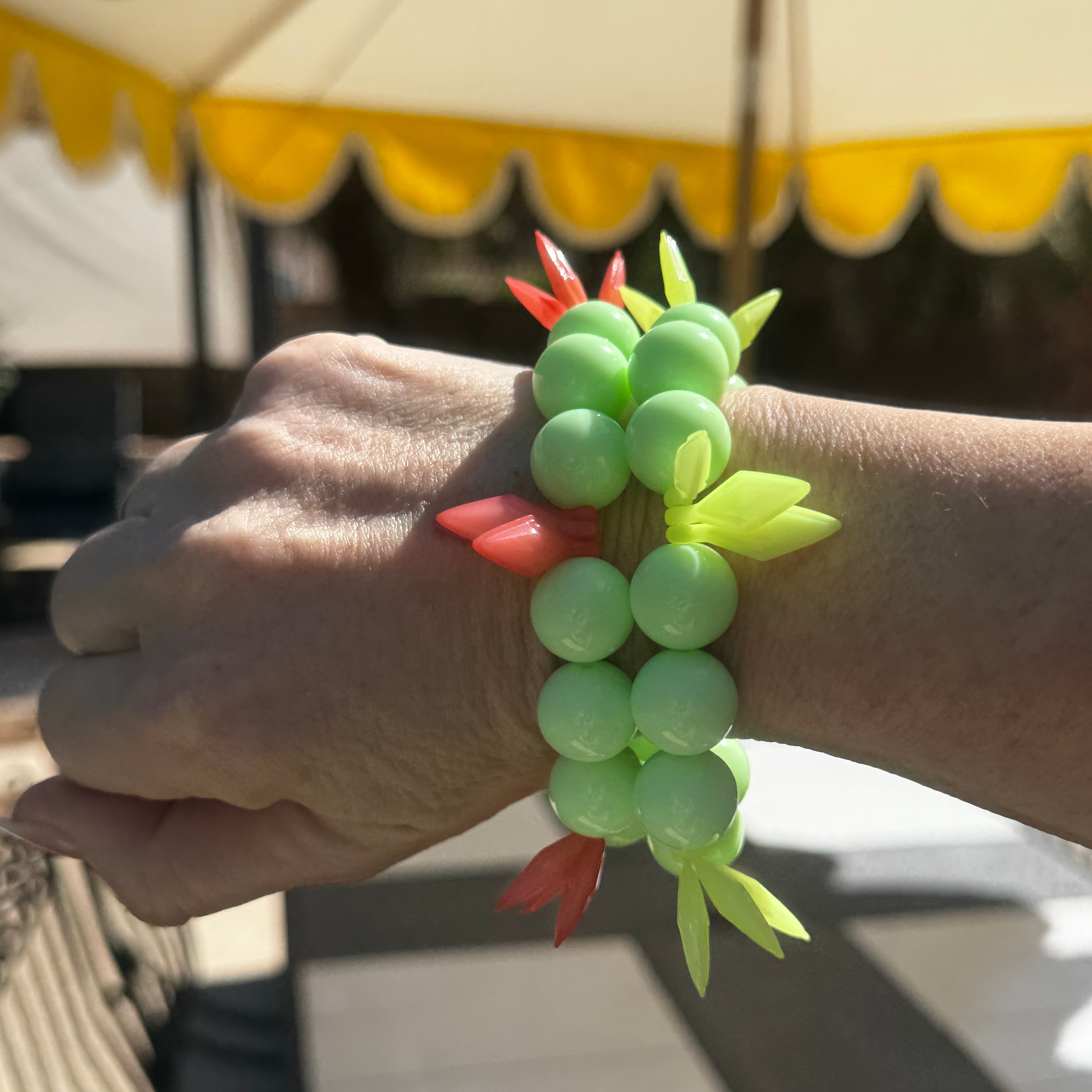 Neon Mint Cha Cha Bracelet