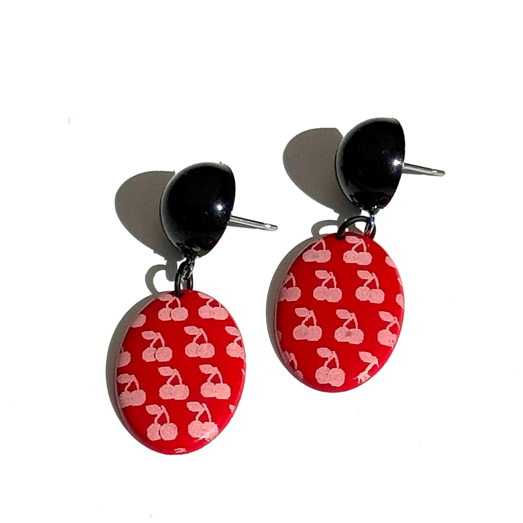 Lucky Cherries Retro Drop Earrings