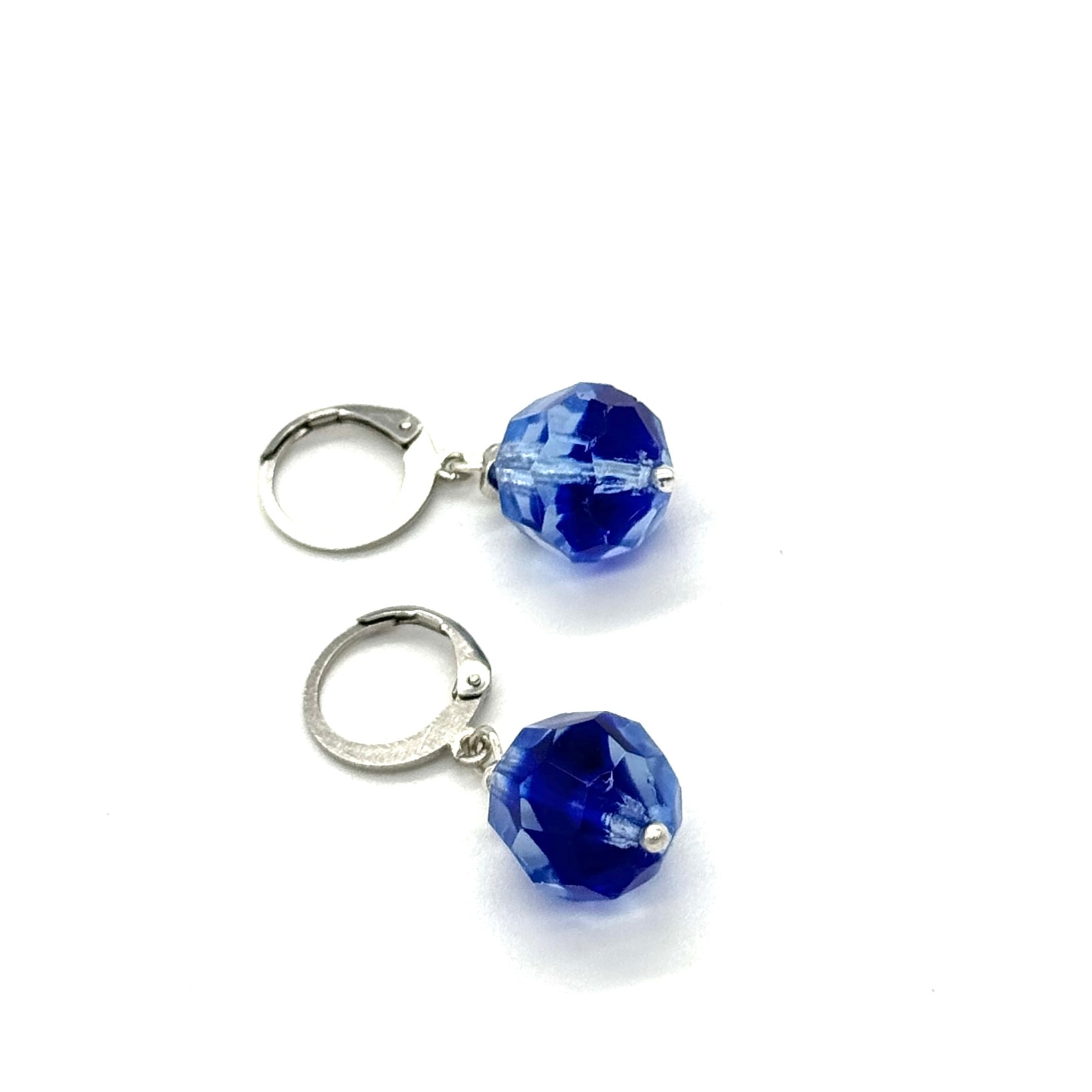 Cobalt Blue Faceted Givre&