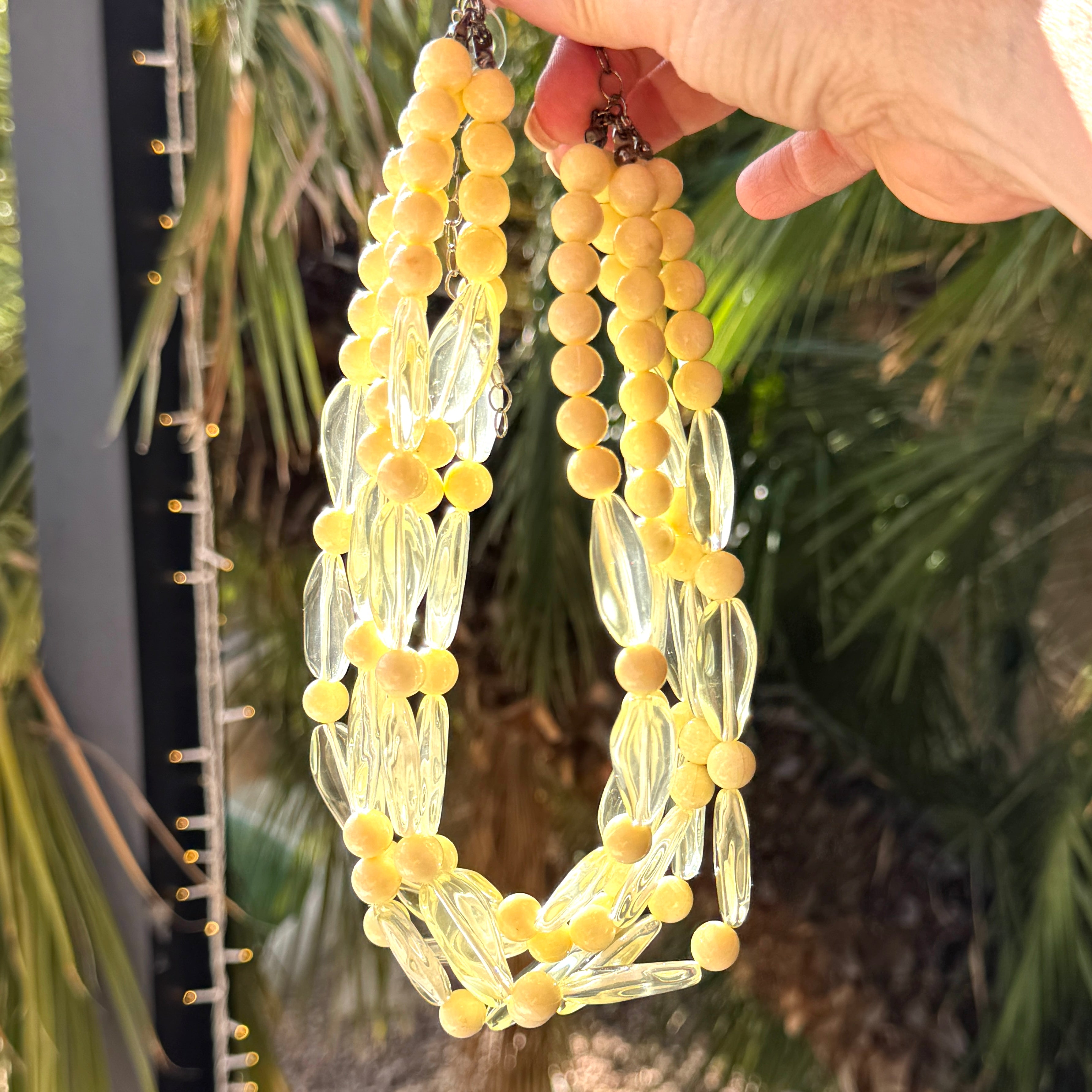 Lemon Opaline Sylvie Necklace