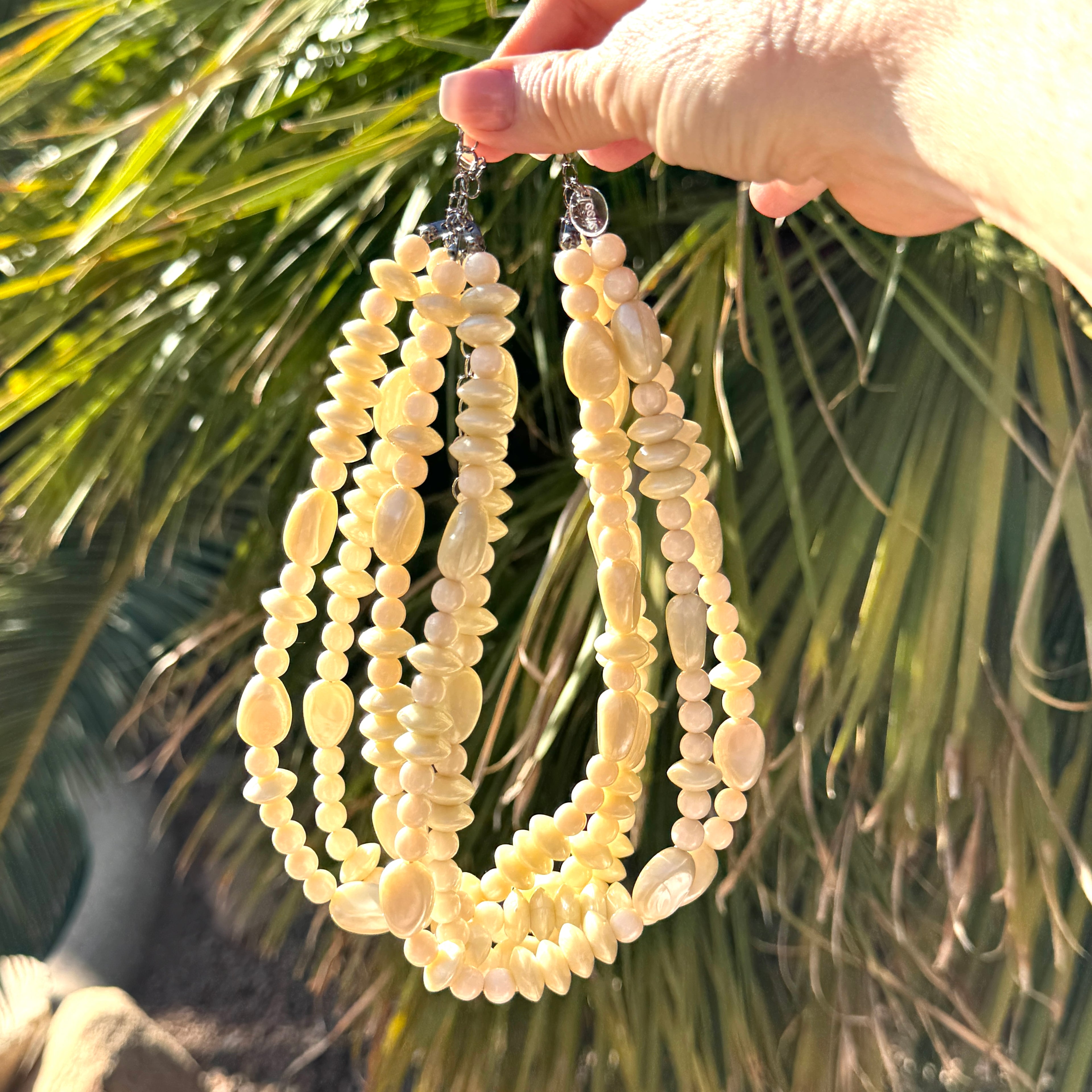 Vanilla Cream Aura Glow Sylvie Necklace