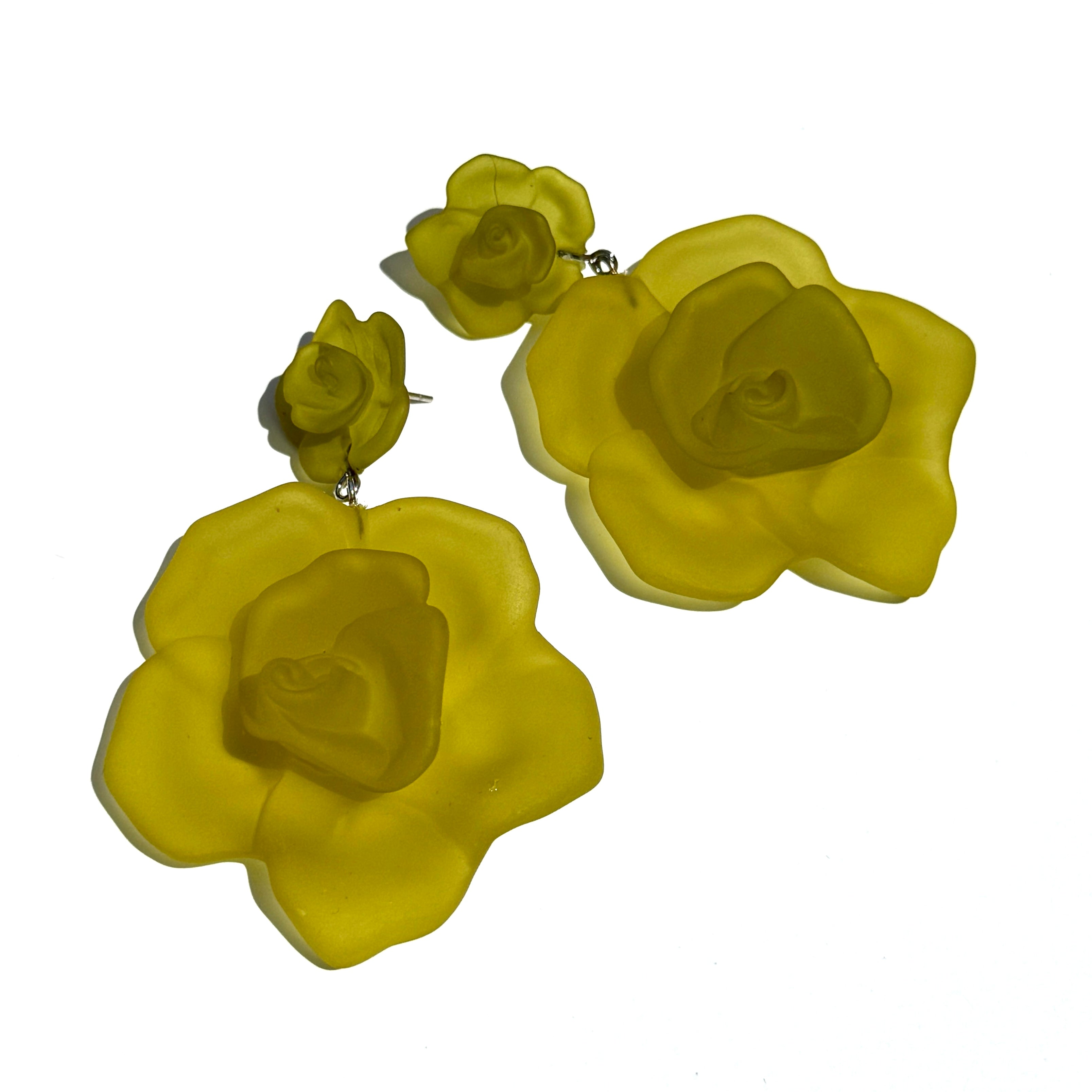 Frost Flower Corsage Earrings